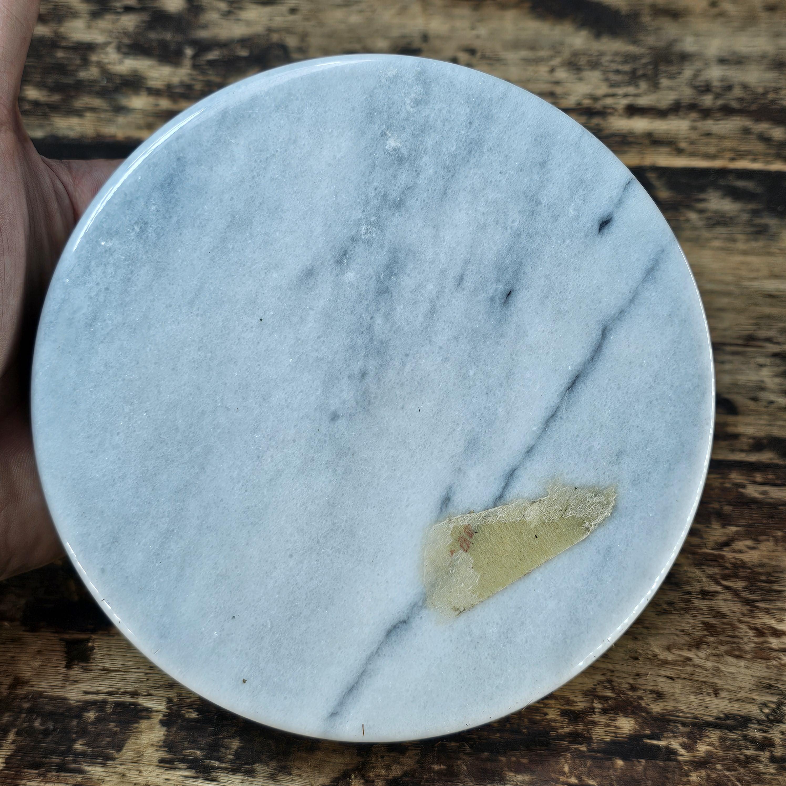 Vintage Round Marble Ashtray