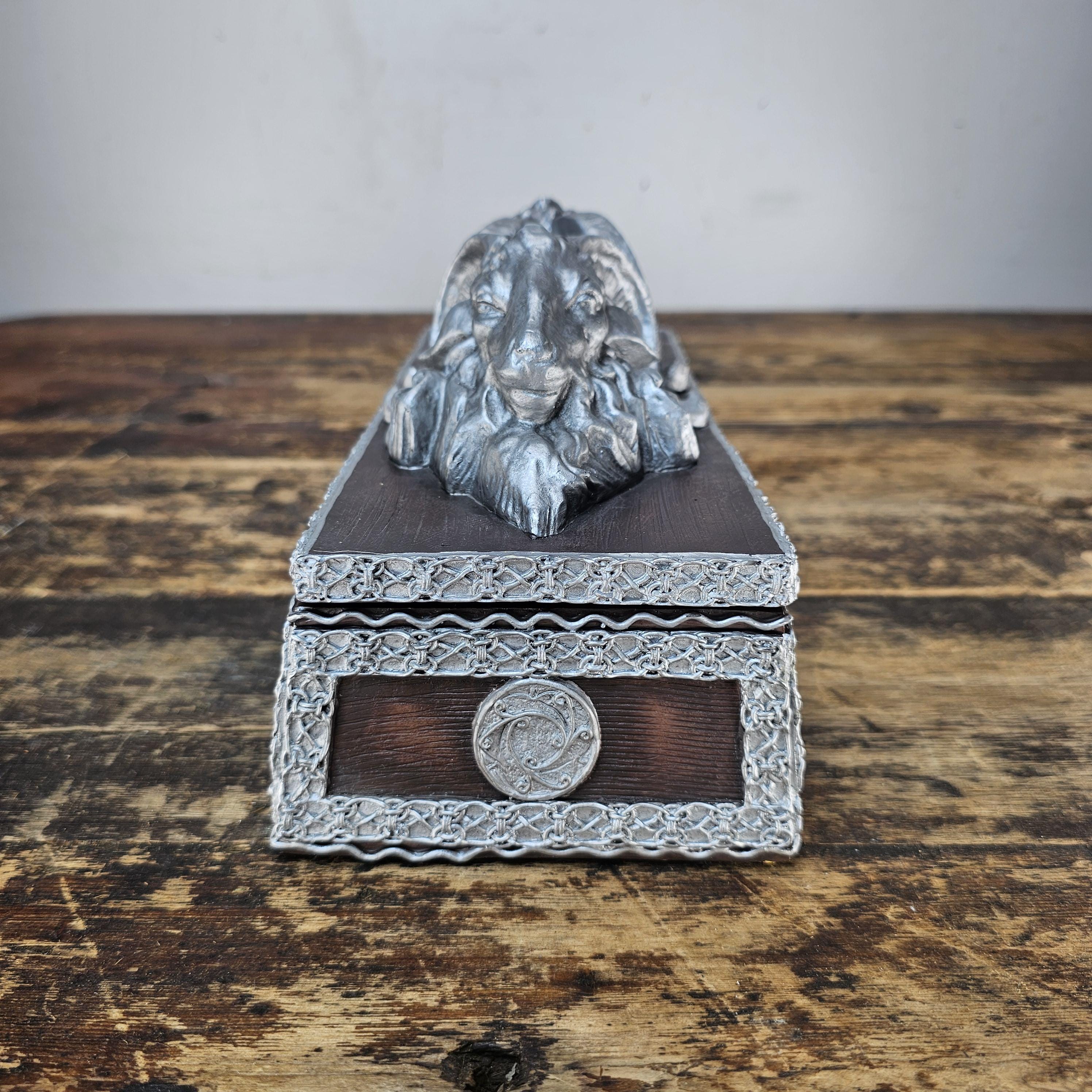 Rare 2001 "Aries Ram" Gothic Trinket Box by Raven's Flight