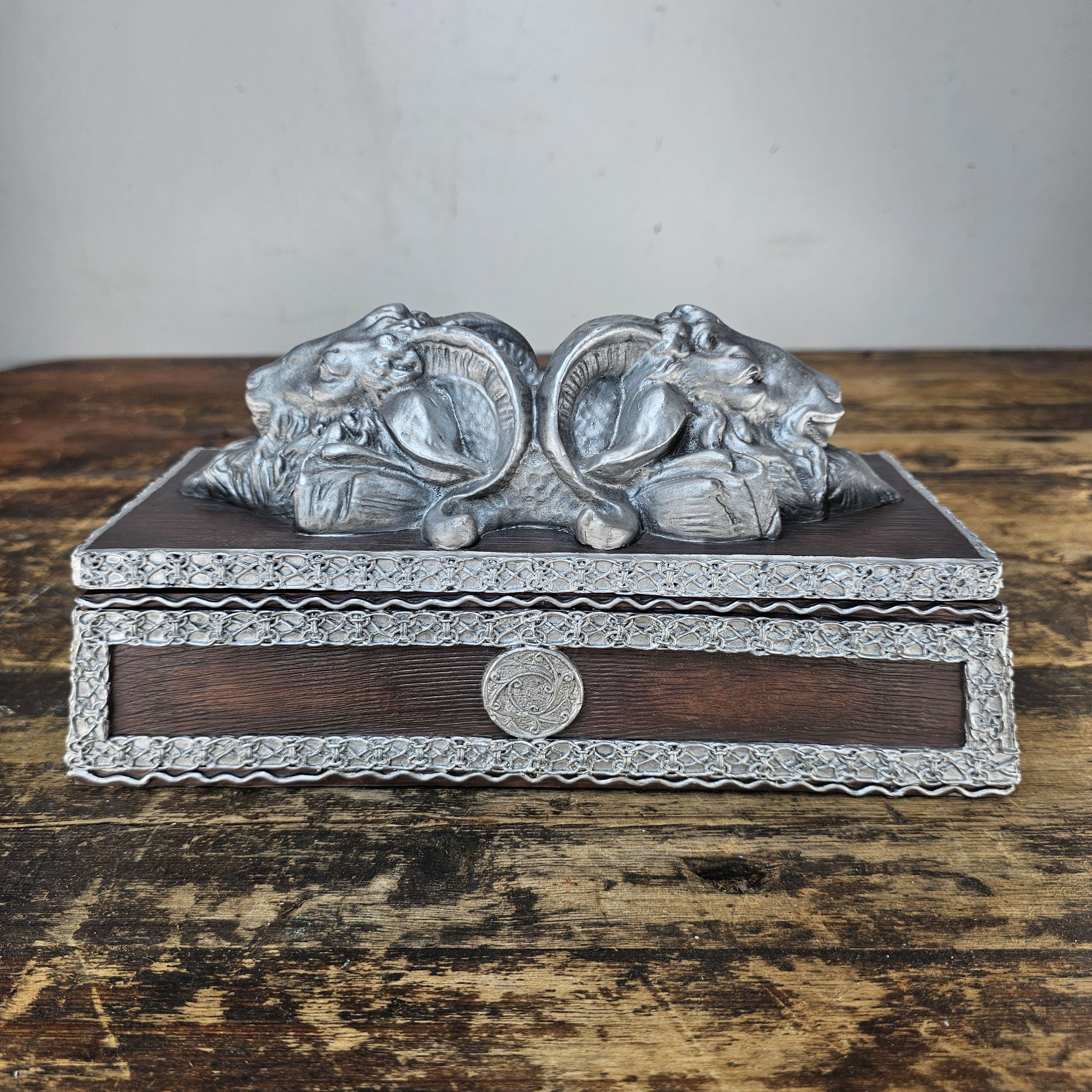 Rare 2001 "Aries Ram" Gothic Trinket Box by Raven's Flight