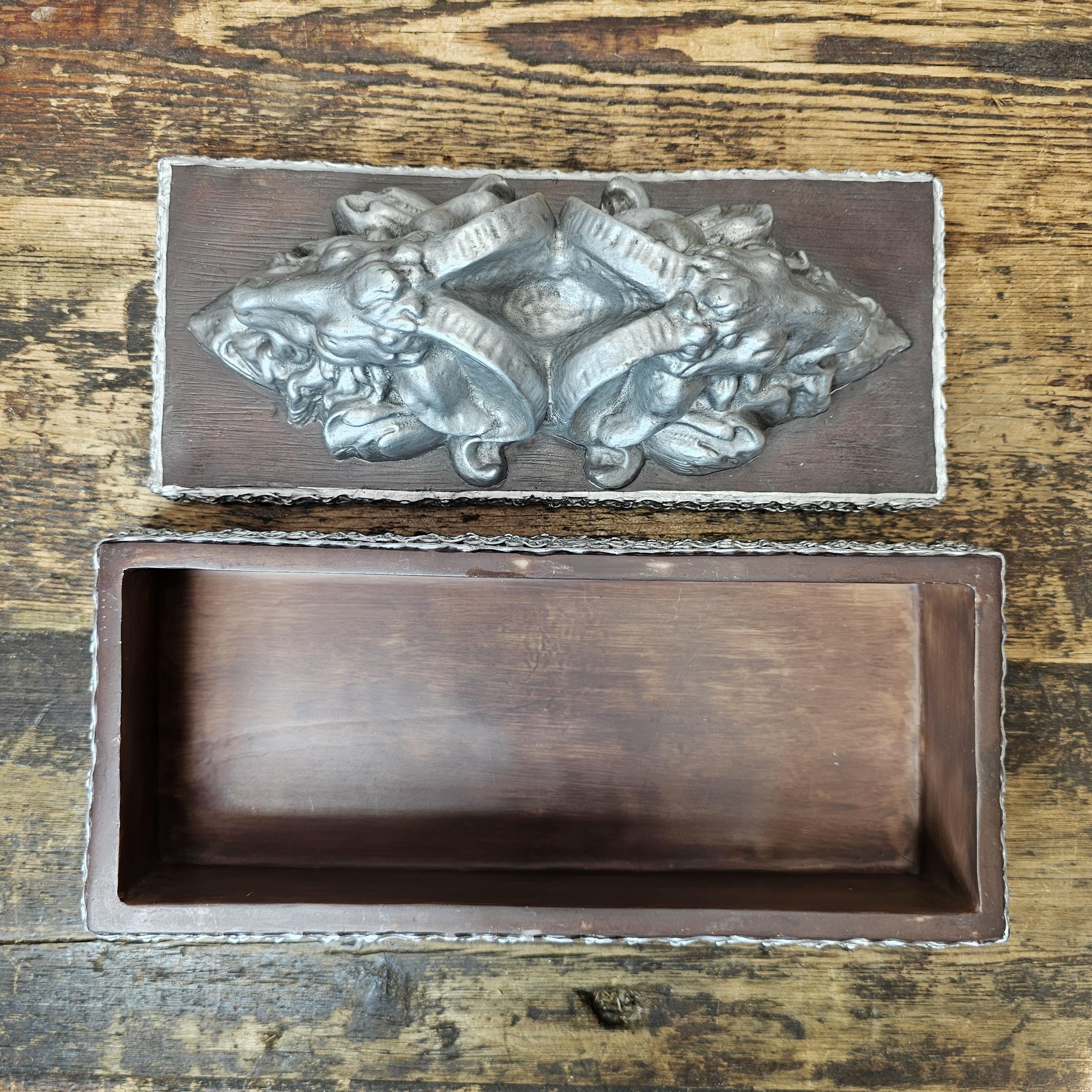 Rare 2001 "Aries Ram" Gothic Trinket Box by Raven's Flight