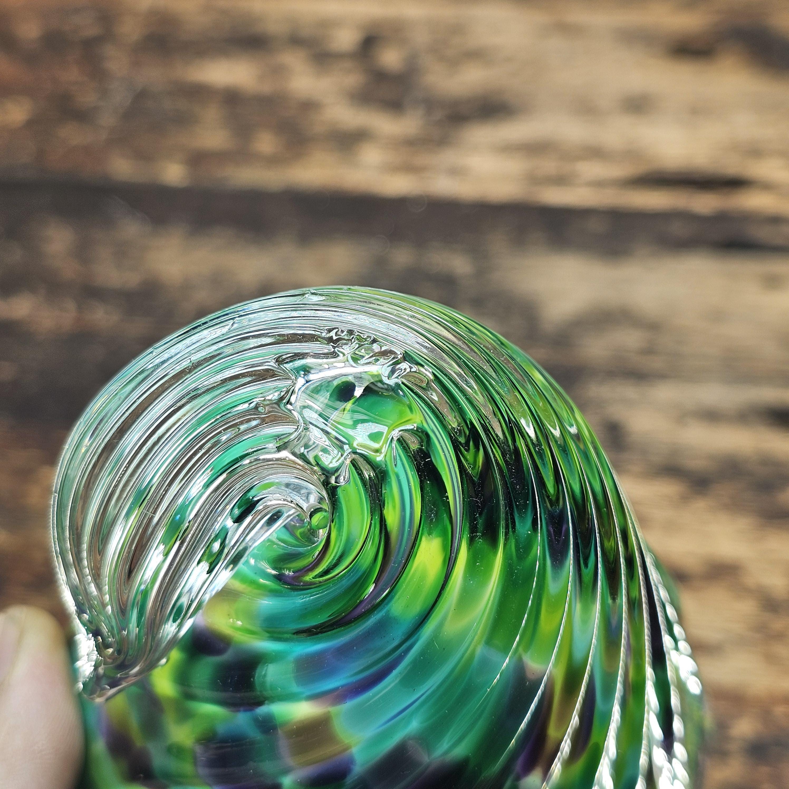 David Smith Blowing Sands Studio Art Glass Conch Shell Sculpture