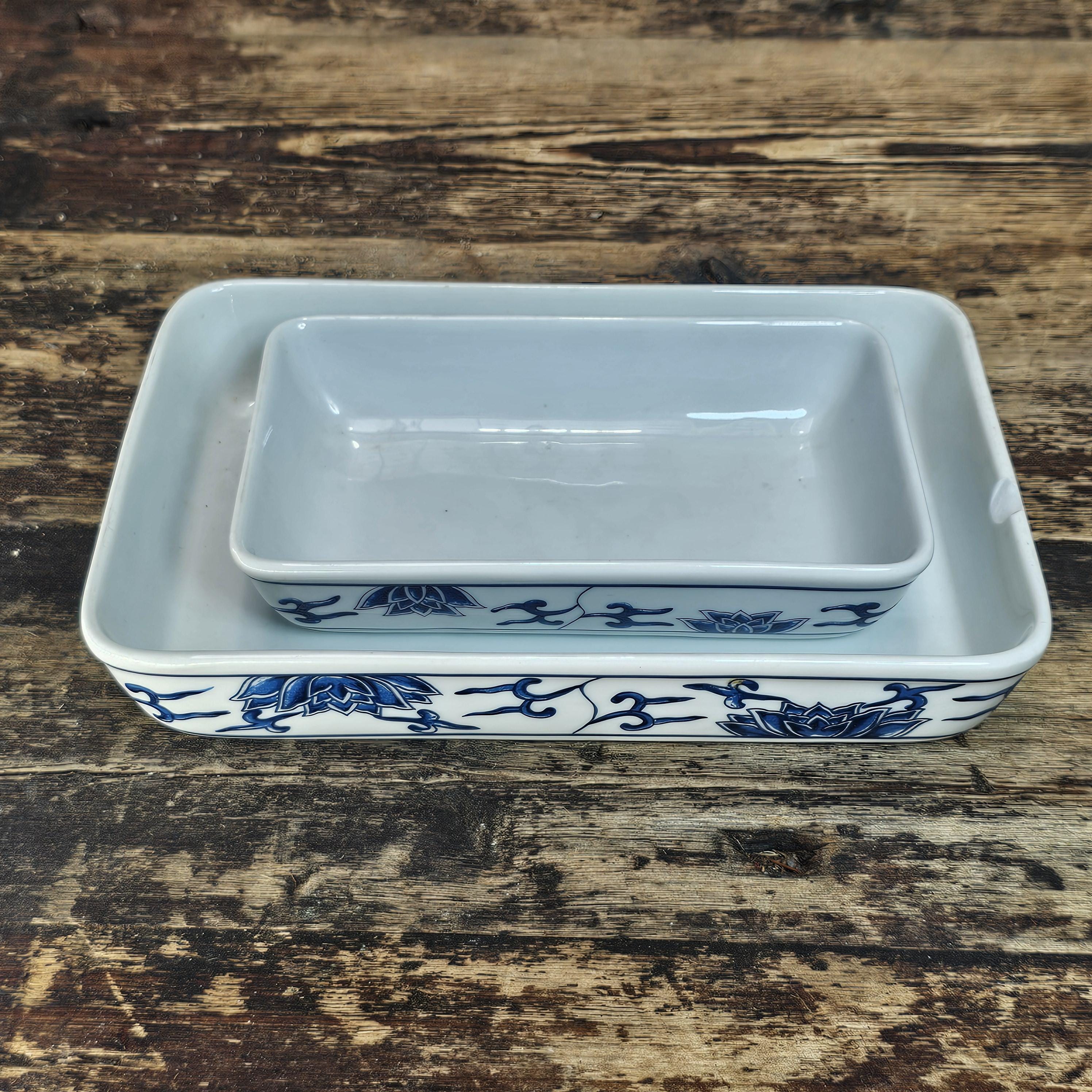 Vintage China Airlines First / Business Class Porcelain Trays by TATUNG Set of 2