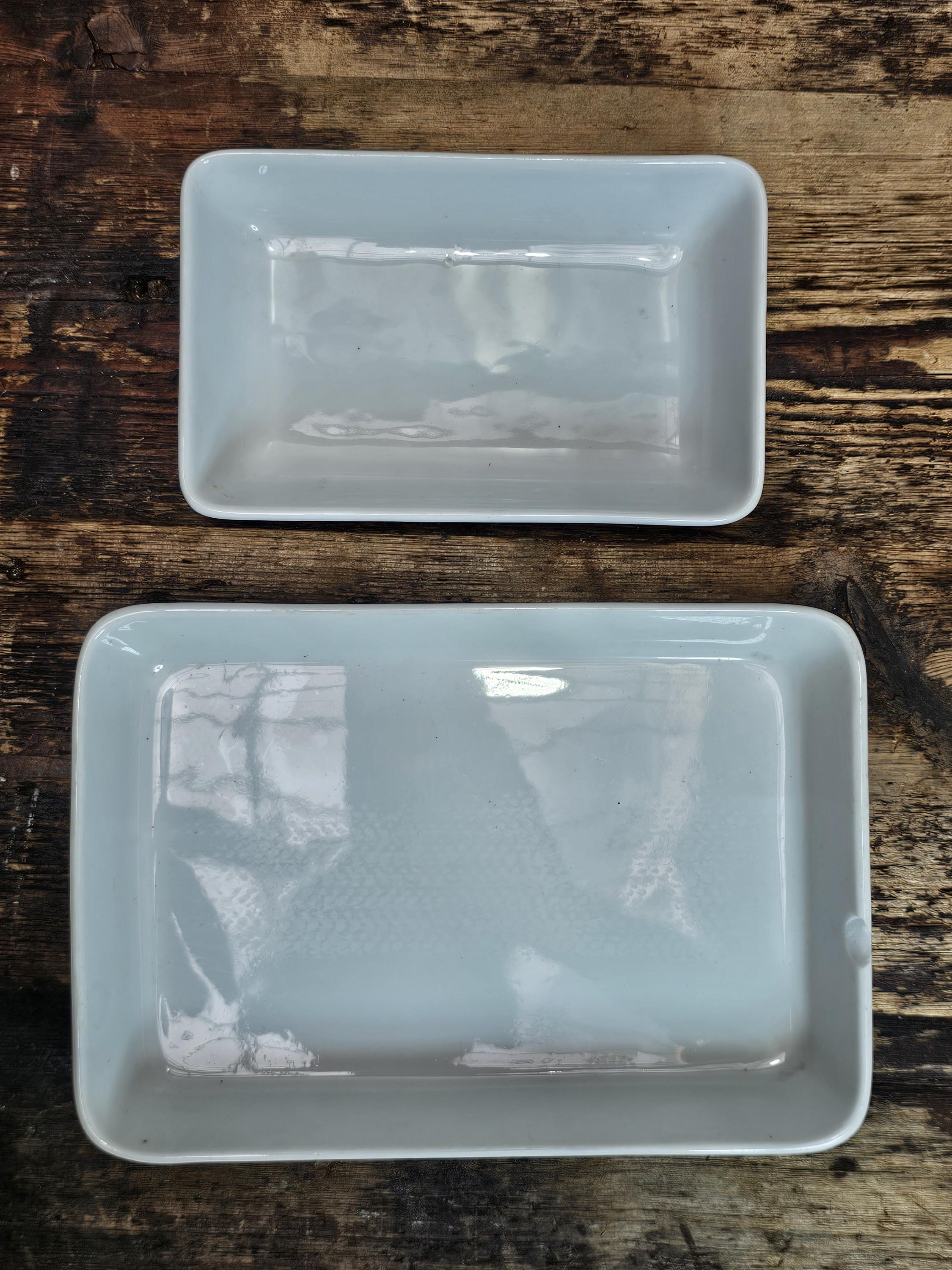 Vintage China Airlines First / Business Class Porcelain Trays by TATUNG Set of 2