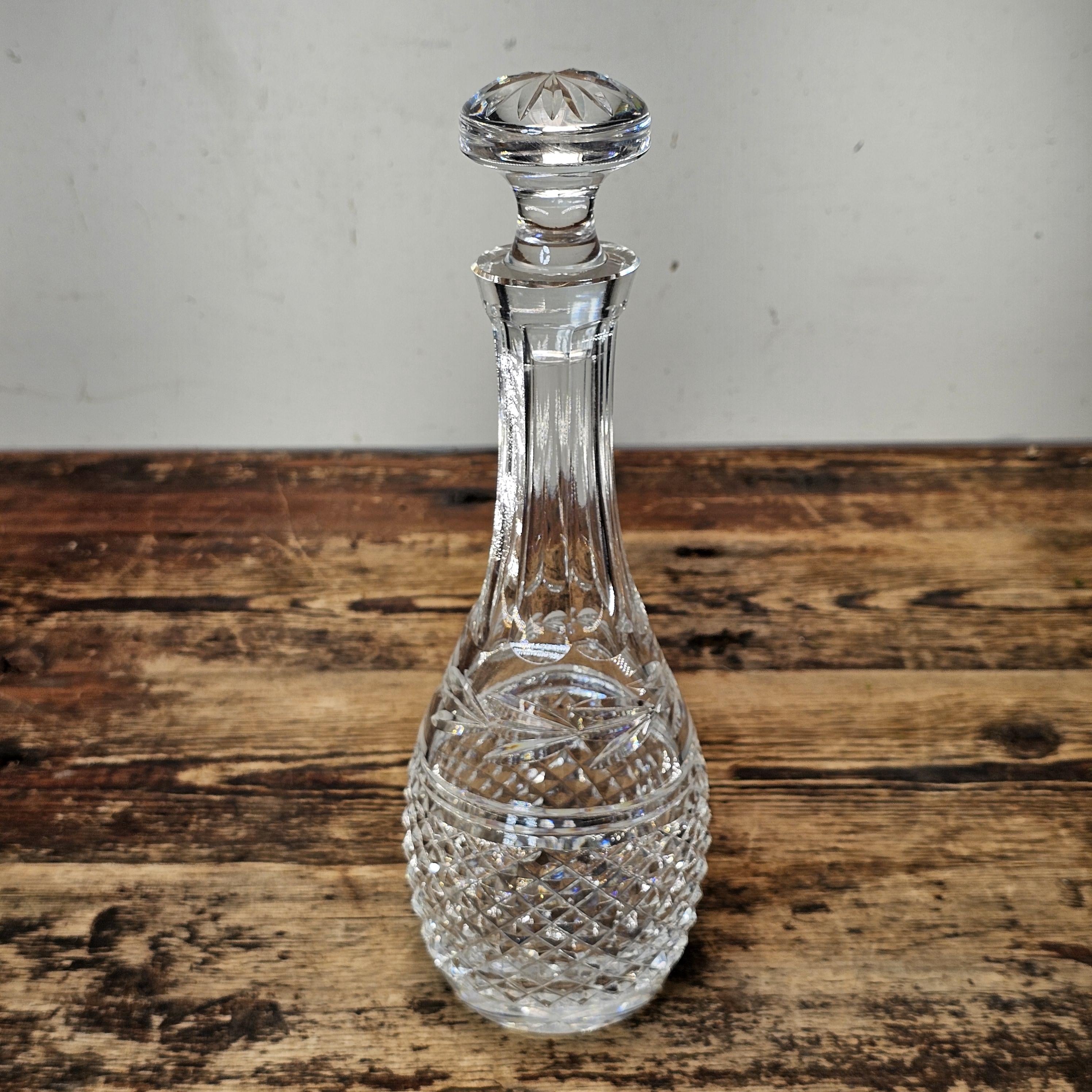 Waterford Crystal Glandore Cordial Decanter & Stopper 11.25"H