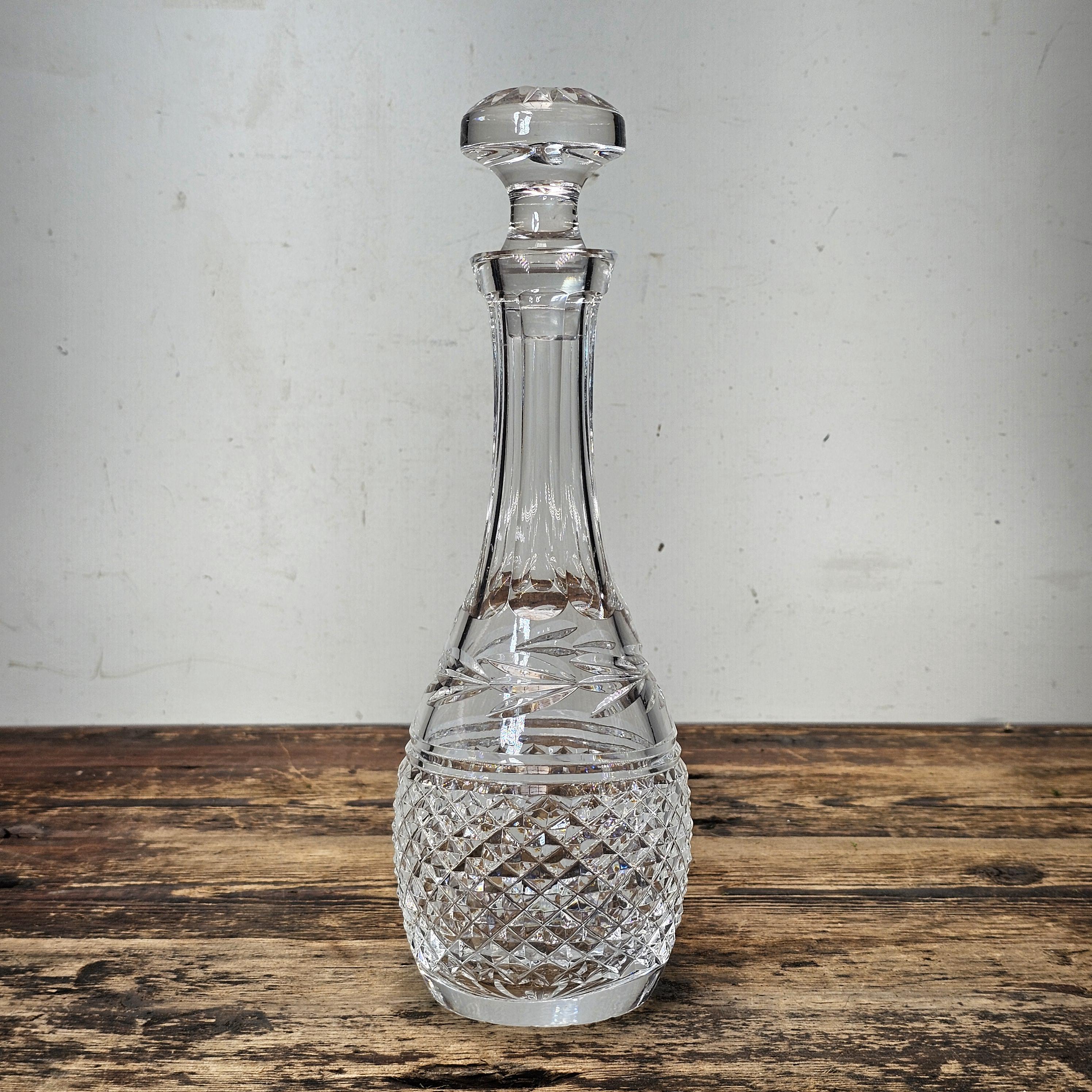 Waterford Crystal Glandore Cordial Decanter & Stopper 11.25"H