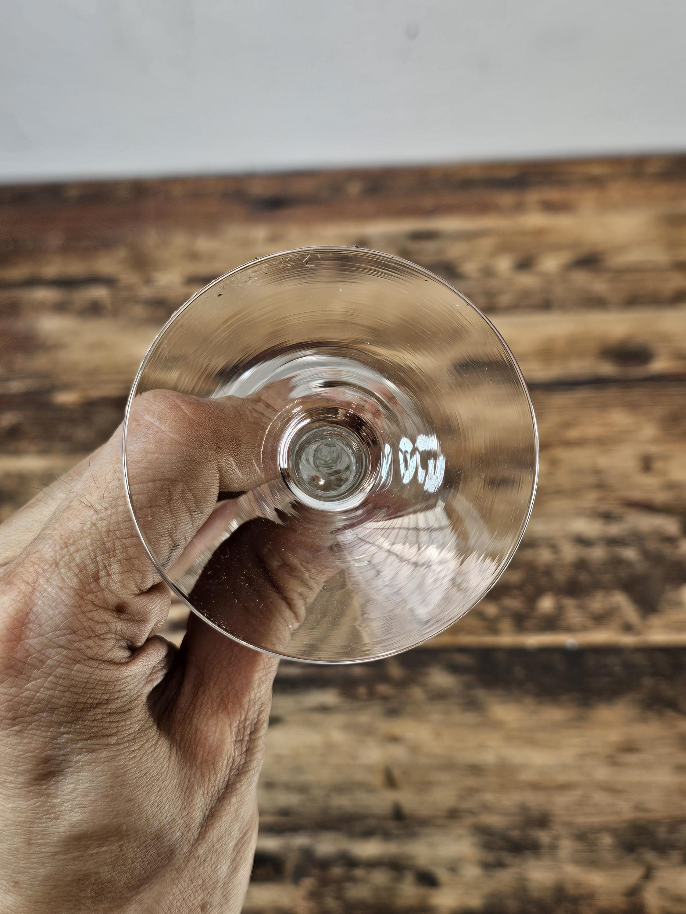 Set of 5 Orrefors "Helena" Crystal Wine Glasses