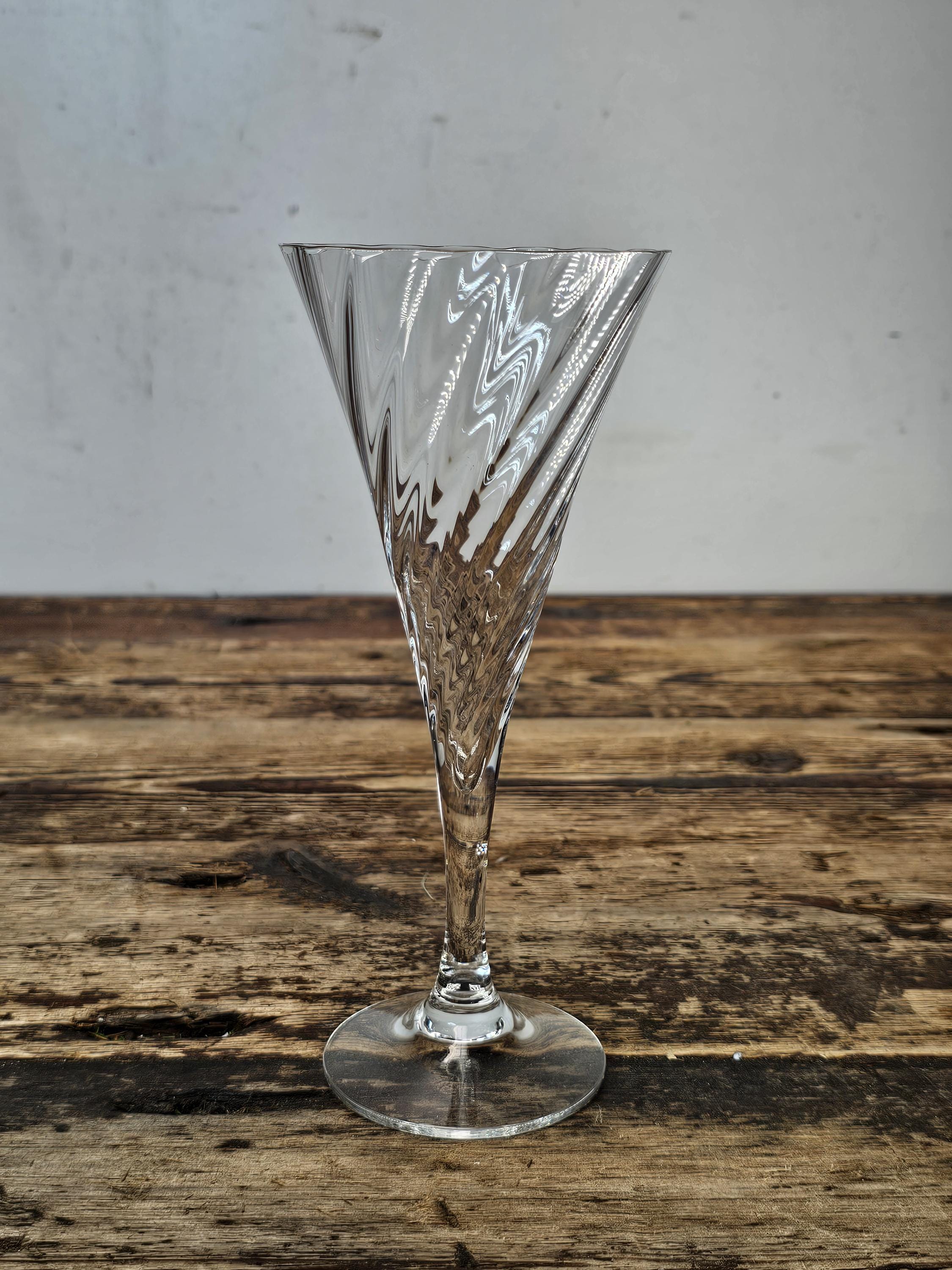 Set of 5 Orrefors "Helena" Crystal Wine Glasses