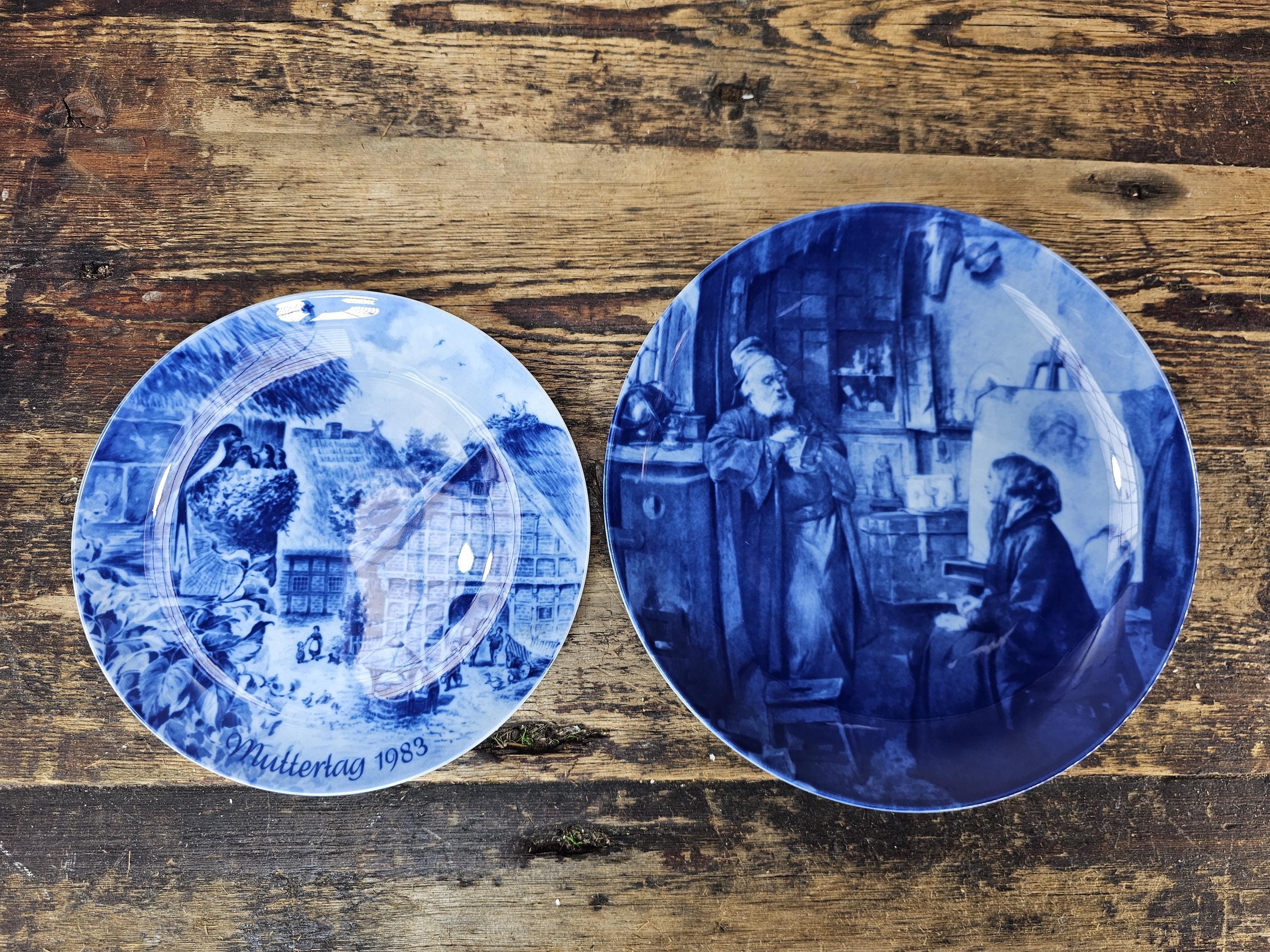 Set of 2 Vintage Berlin Design Collector Plates - West Germany 1977 & 1983