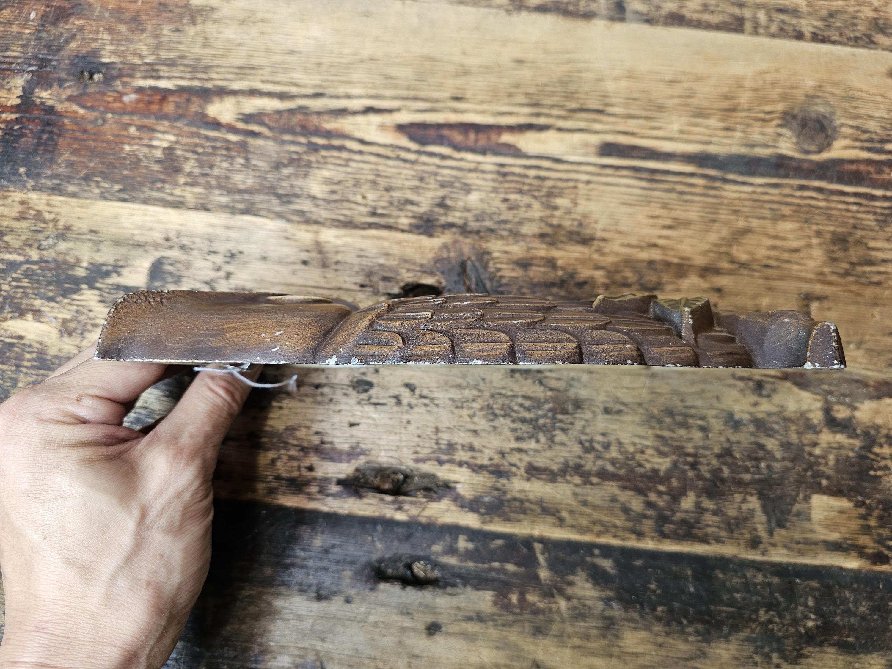 Vintage Sexton Owl Plaques 1969 Cast Aluminum Wall Hanging