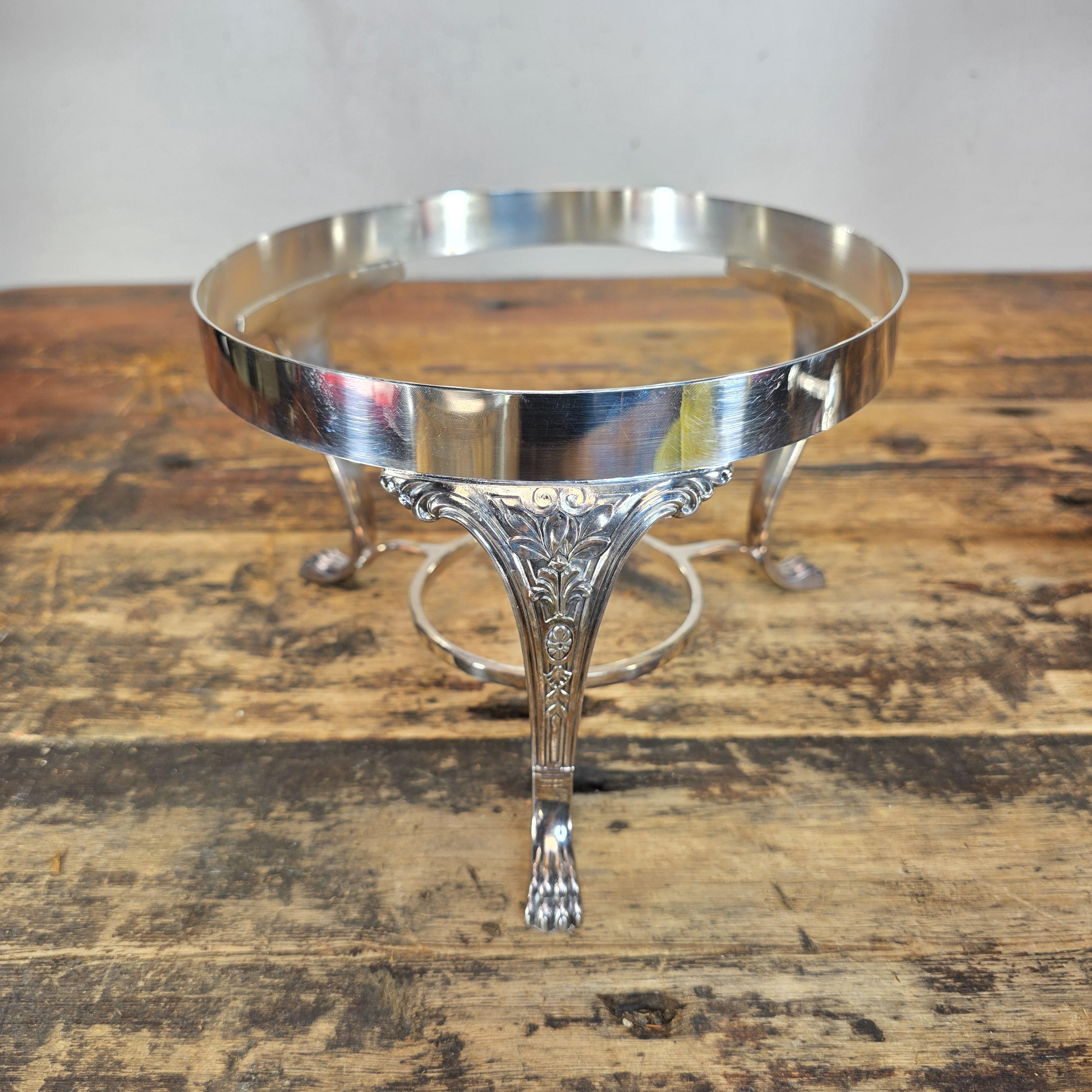 Antique International Silver Co. Silver Plate Chafing Dish – Complete with Stand