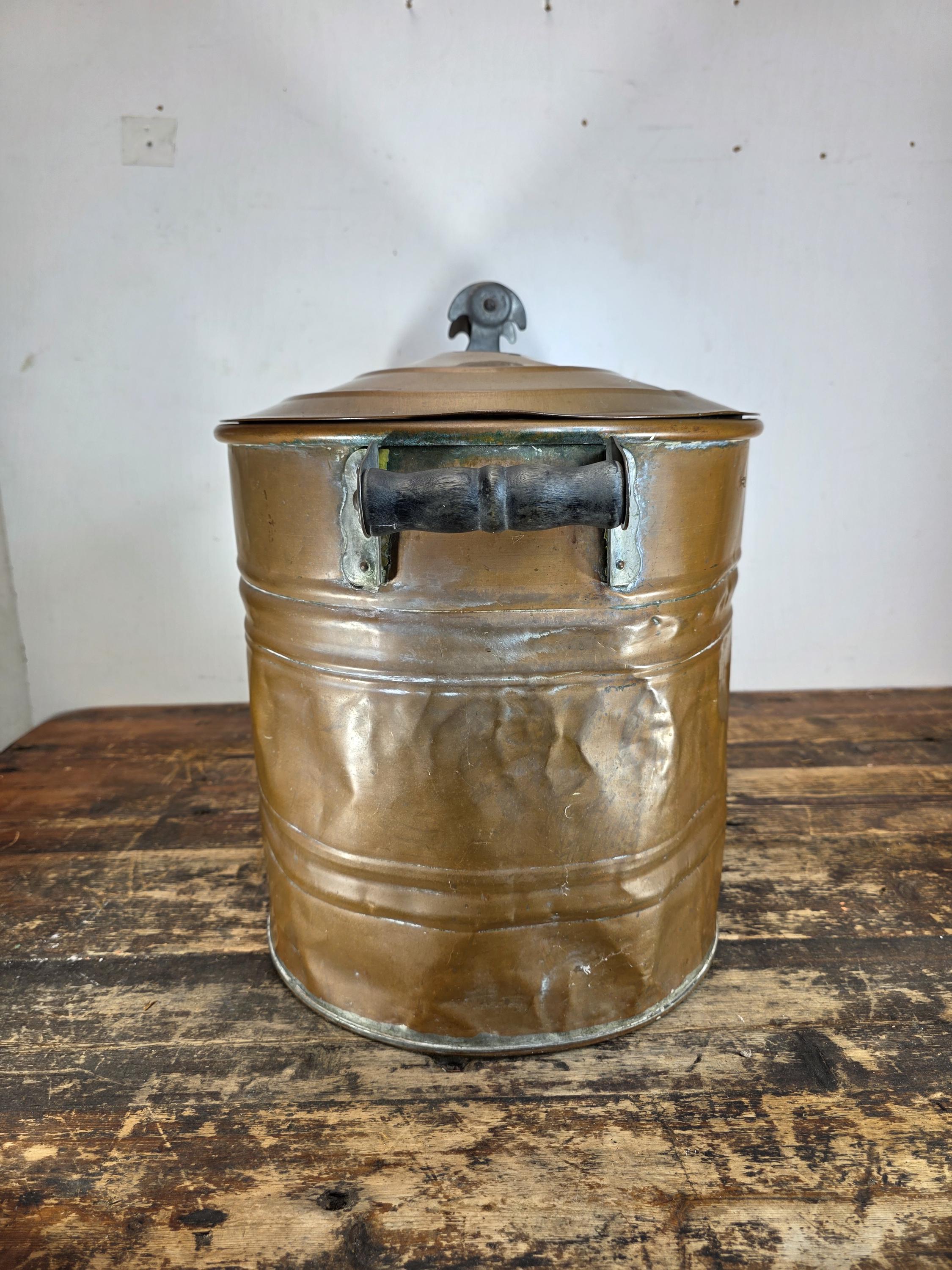Vintage Copper Virginia Ham Cooker / Wash Pot with Original Iron Handles