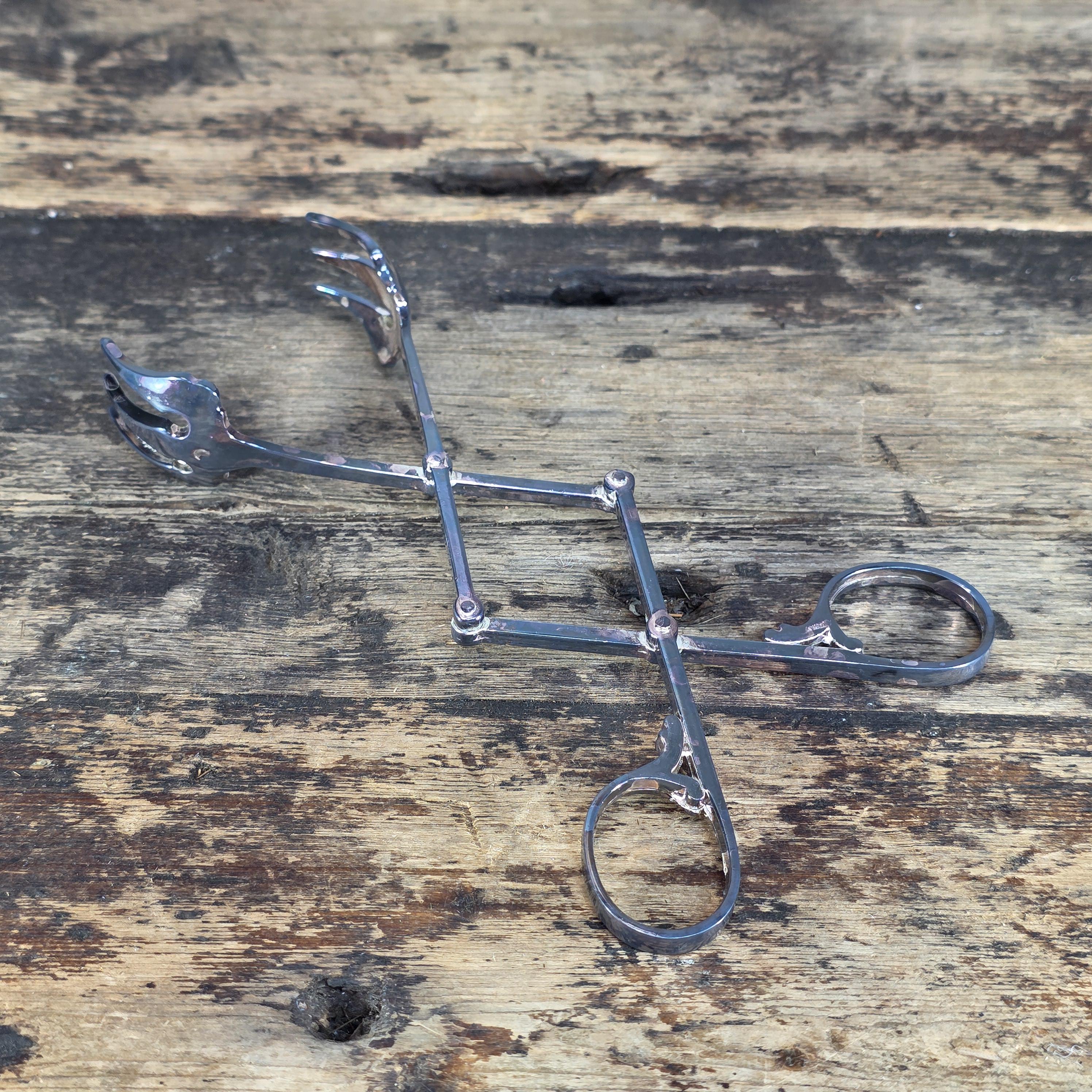 Vintage Italian Silver Plated Scissor Serving Tongs (Ice/Sugar Tongs) 7.5"L