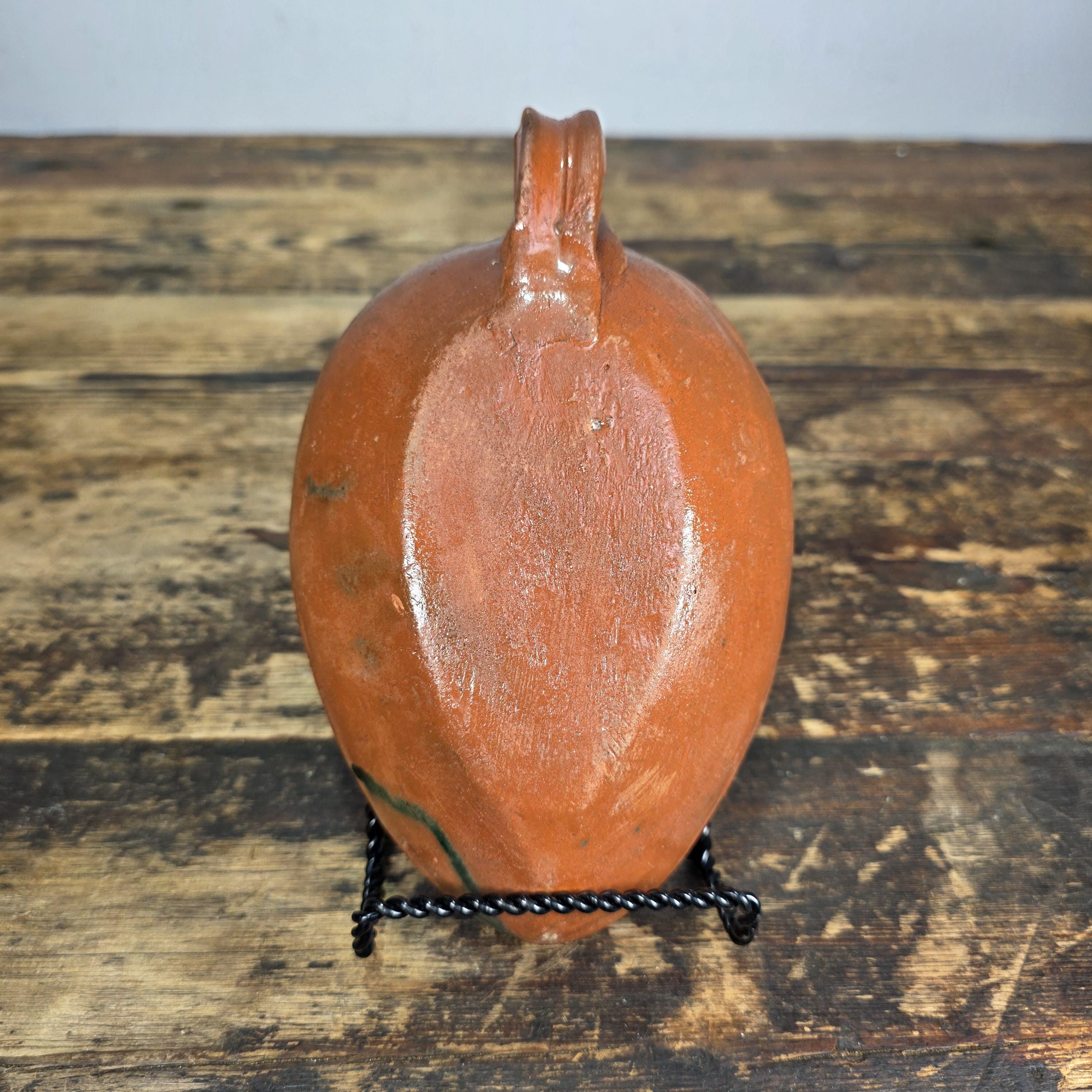 Set of 4 Vintage Patamban Barro Verde Leaf Bowls Green Glazed Mexican Pottery