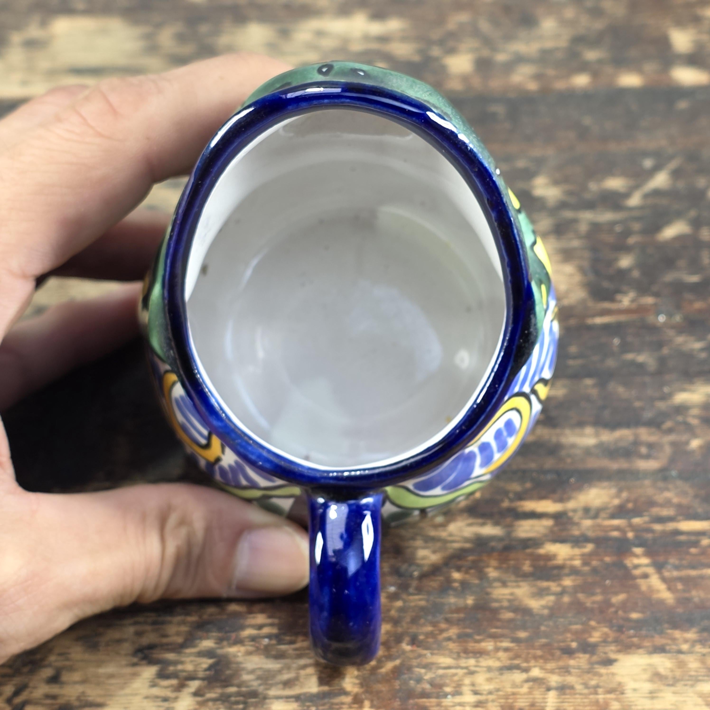 Vintage Talavera Mexico Frog Creamer – Hand Painted Folk Art Pottery