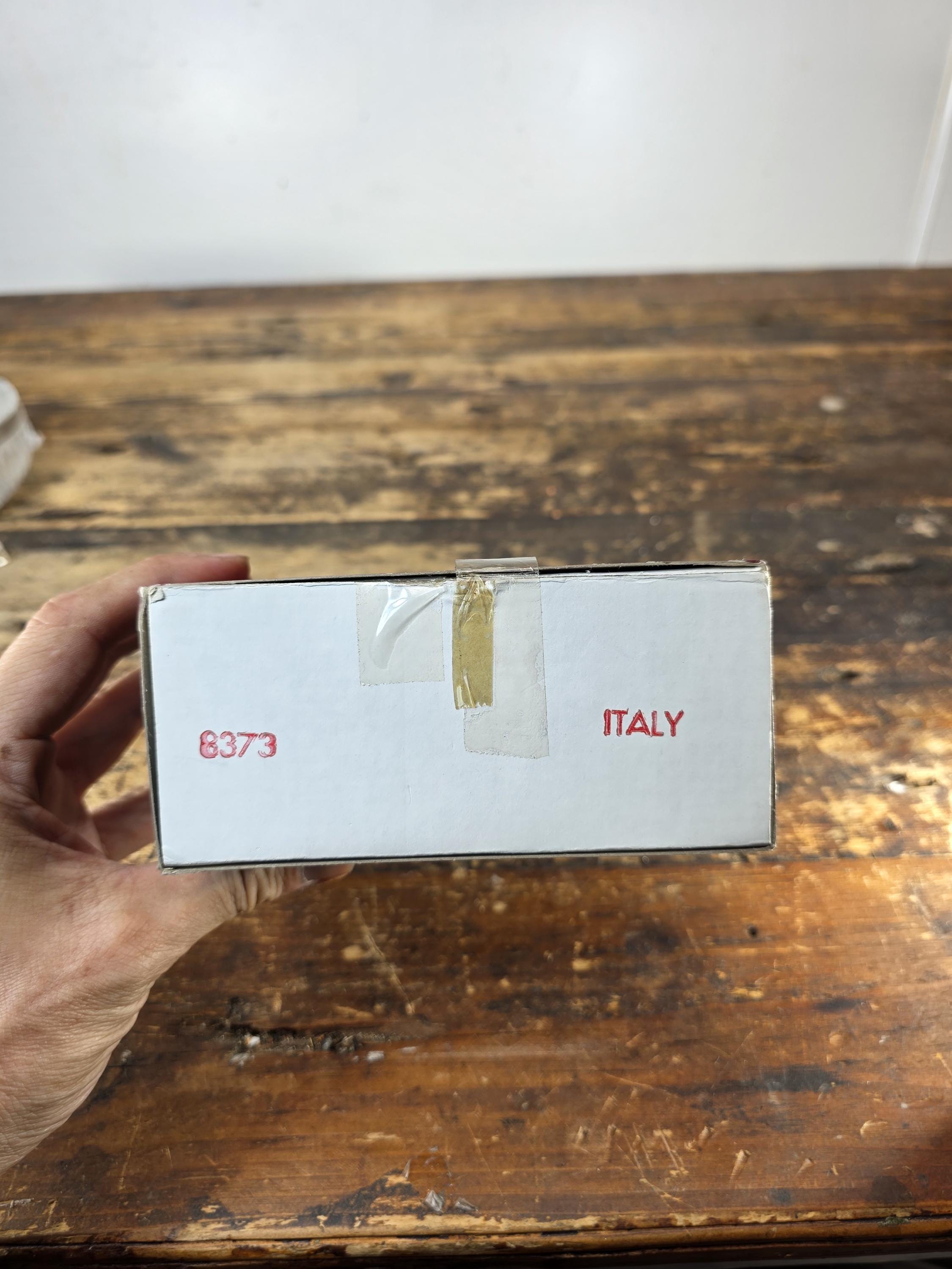 F.B. Rogers Silver Company 5" Crystal Sauce Bowl w Silverplate Rim & Ladle Italy