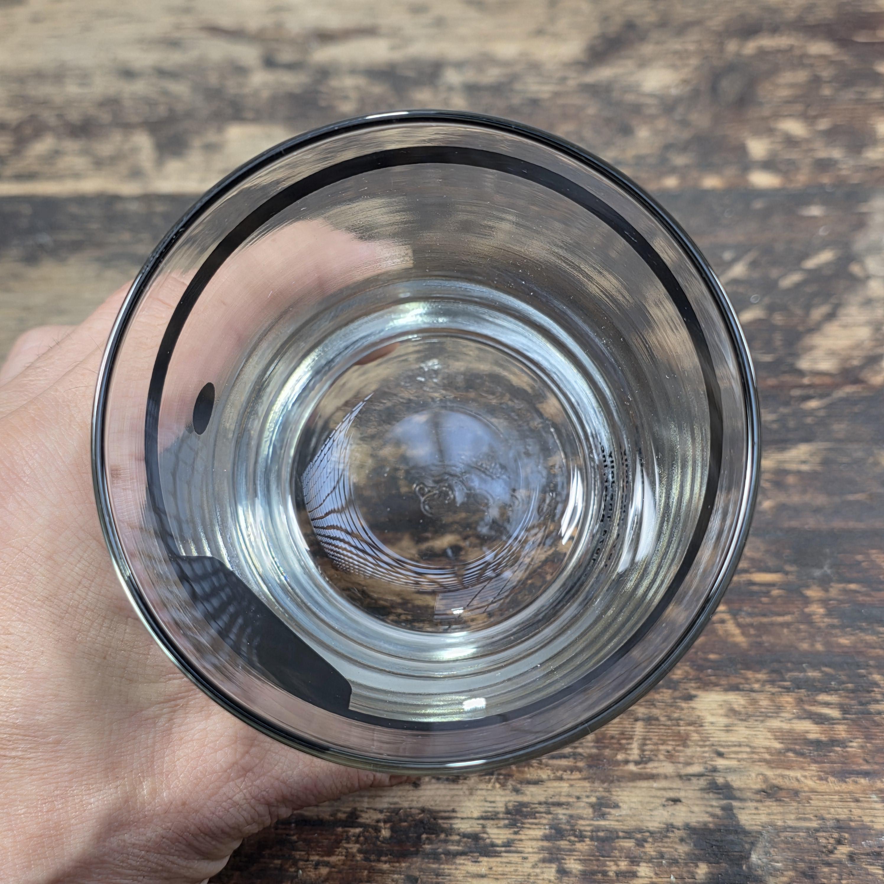 1974 The Jolly Roger Pirate Rocks Glass by Libbey Vintage Barware USA