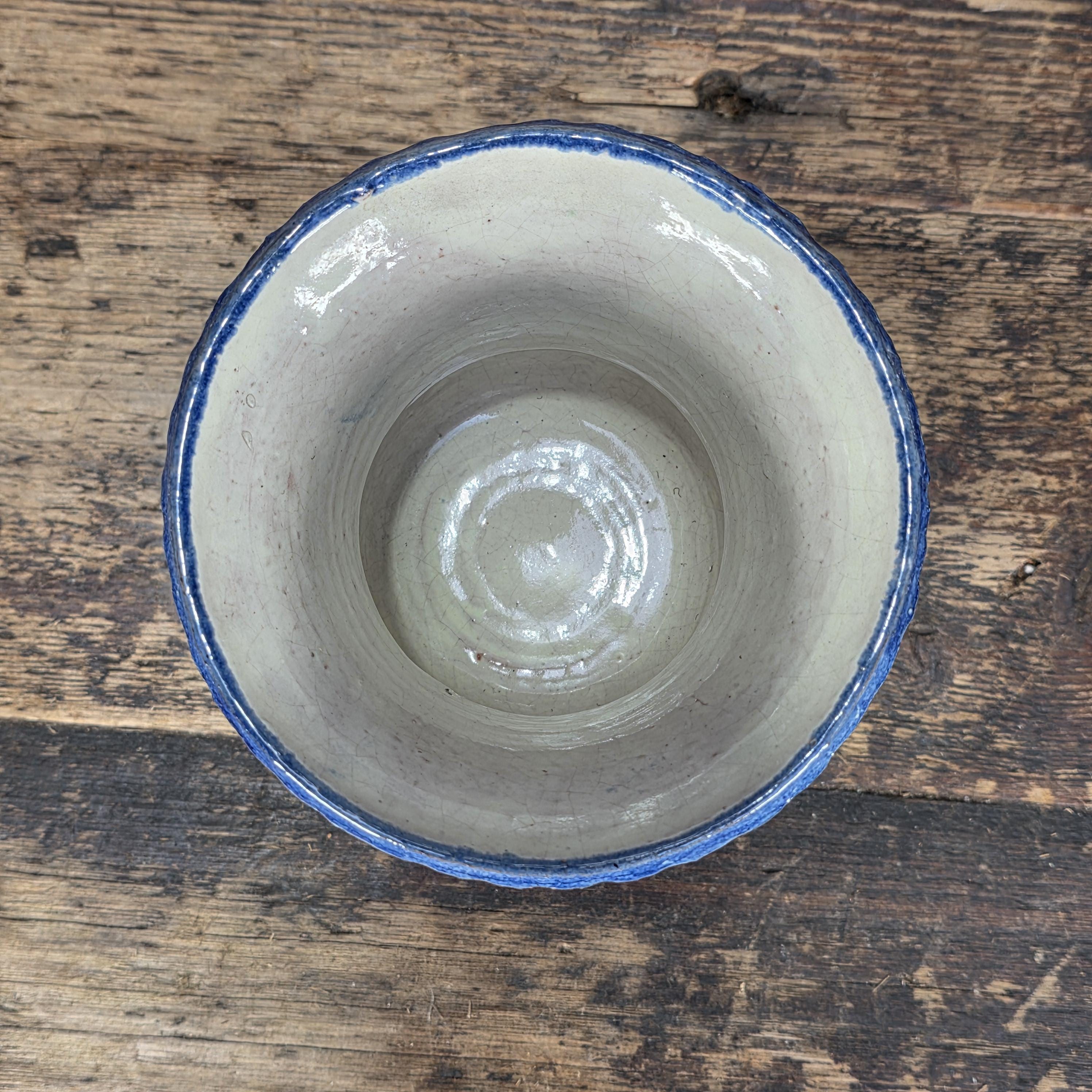 Vintage Mexican Talavera Hand-Painted Chalice Vase / Goblet Form Pottery