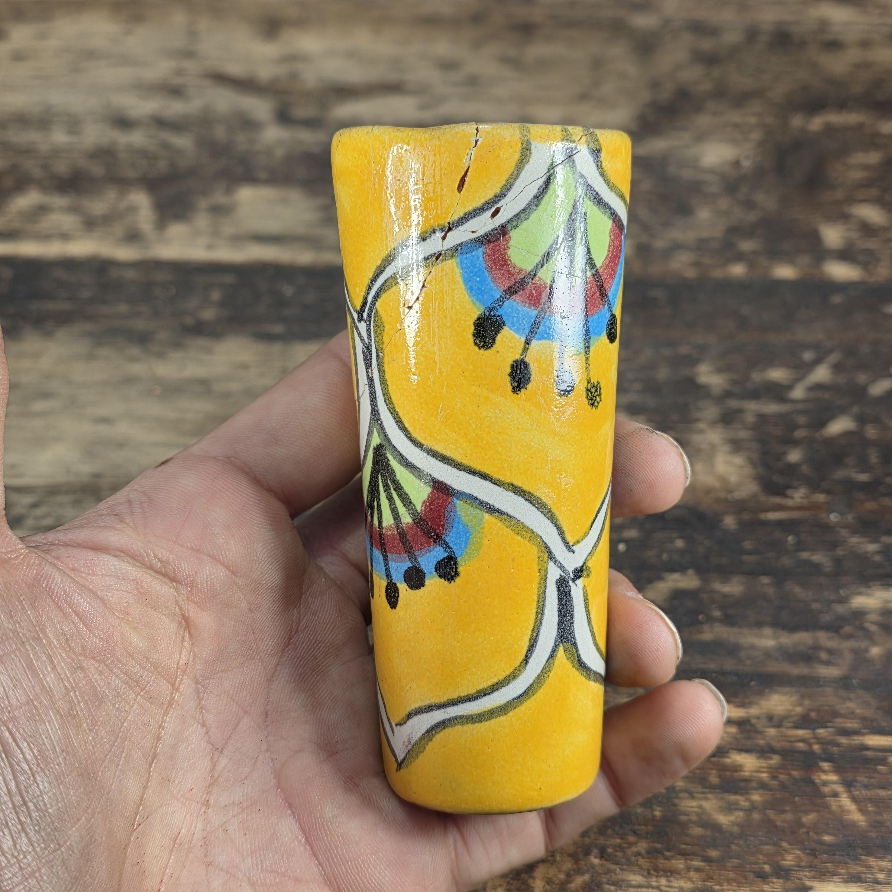 Vintage Talavera Mexico Shot Glasses – Hand Painted Ceramic Set