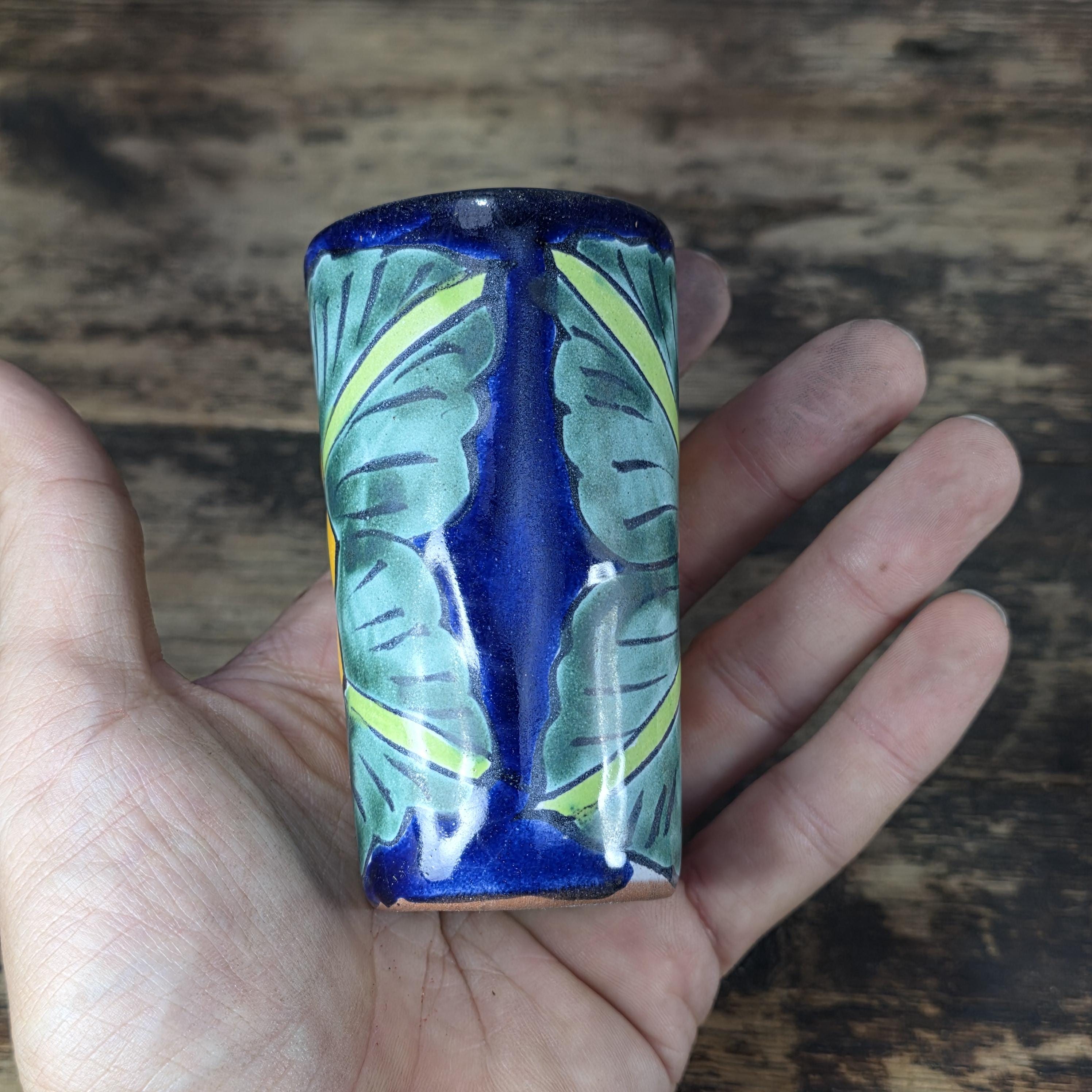 Vintage Talavera Mexico Shot Glasses – Hand Painted Ceramic Set