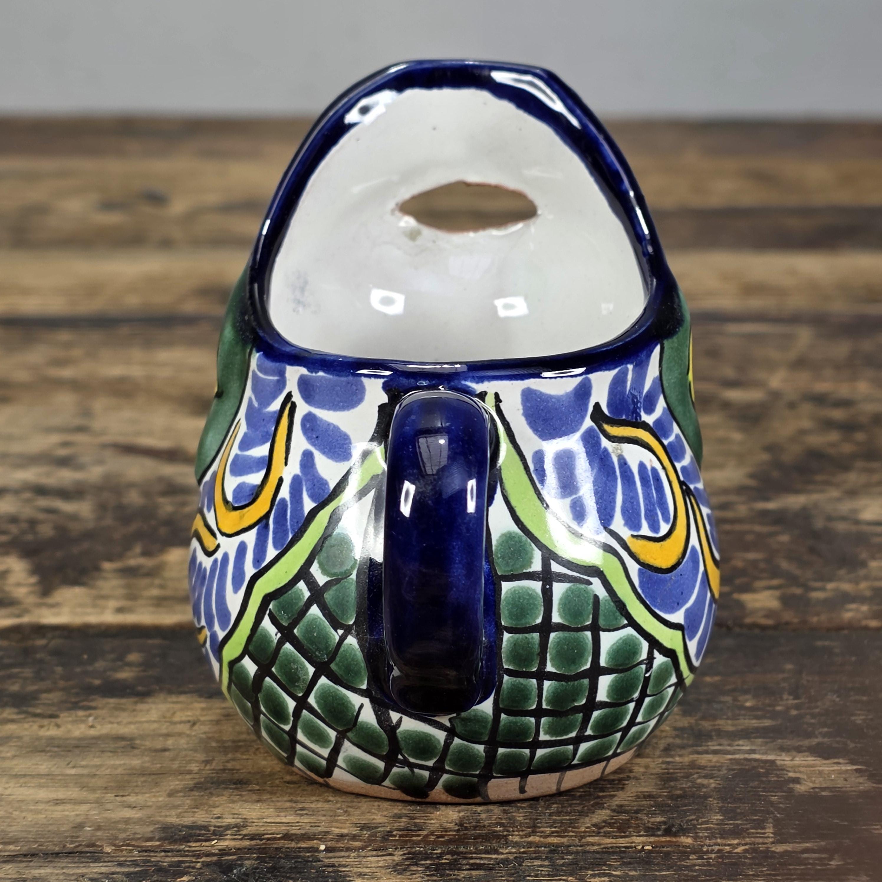 Vintage Talavera Mexico Frog Creamer – Hand Painted Folk Art Pottery