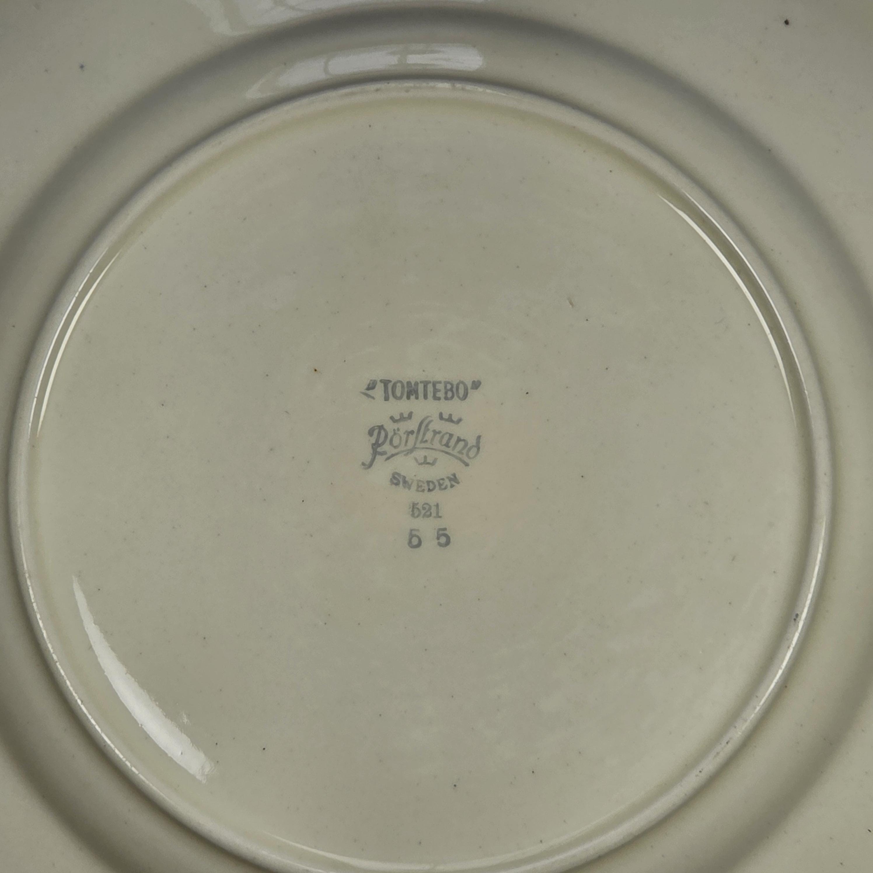 Rorstrand Sweden TOMTEBO Bear & Elf Plate Scandinavian Nursery Art 1950s