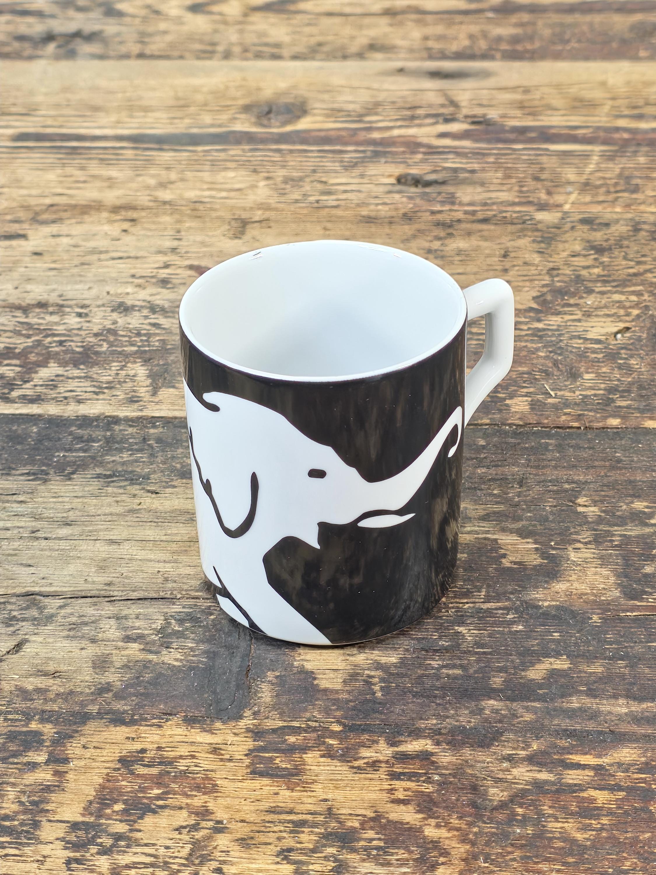 Grand Hotel by Andrew Martin – Black & White Elephant Coffee Mug