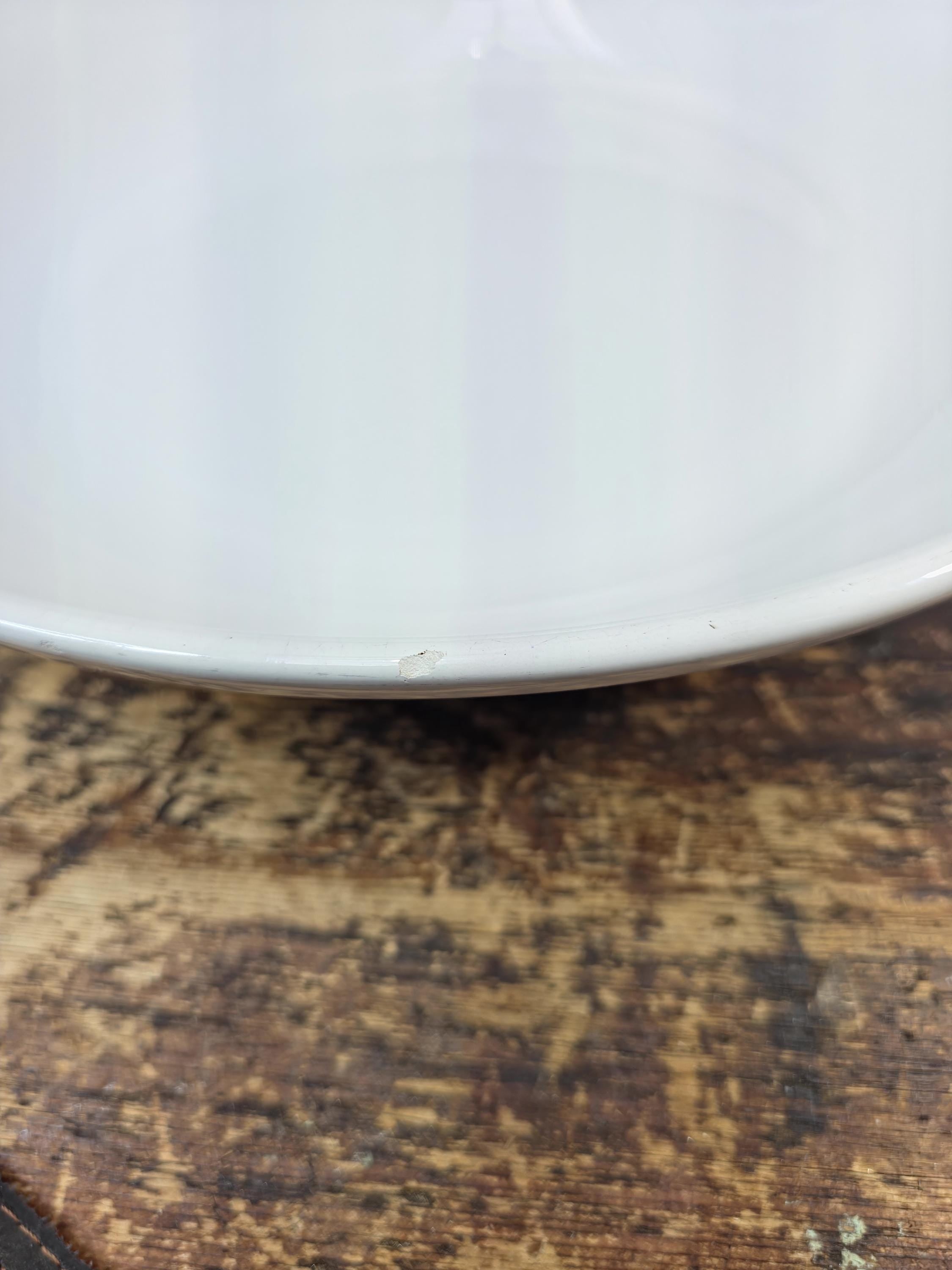 Vintage Ceramica ARM White Serving Bowl — Made in Italy, circa 1960s–1970s