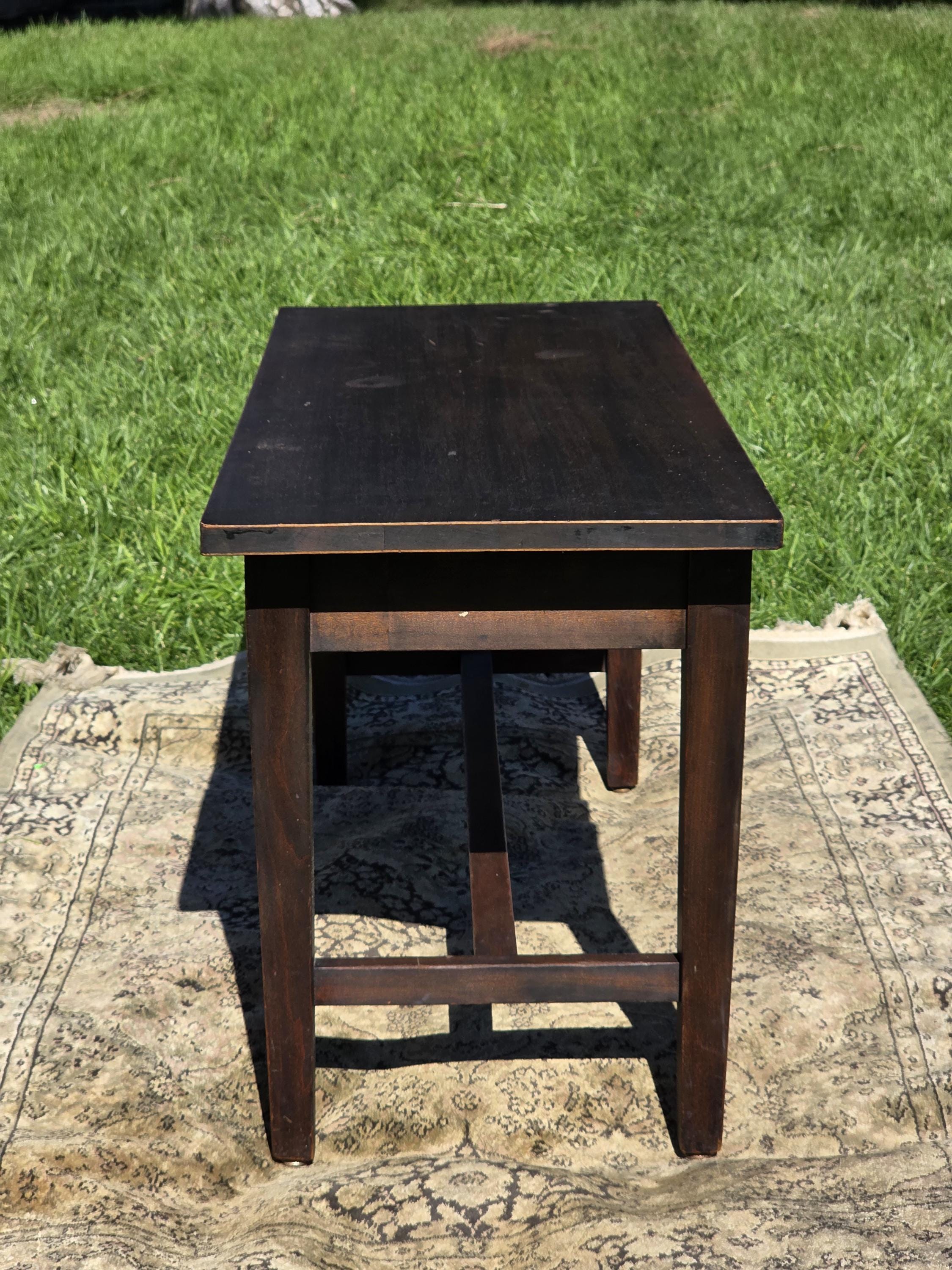 1910s Tonkbench Piano Seat with Storage — Blue Bird Furniture Los Angeles