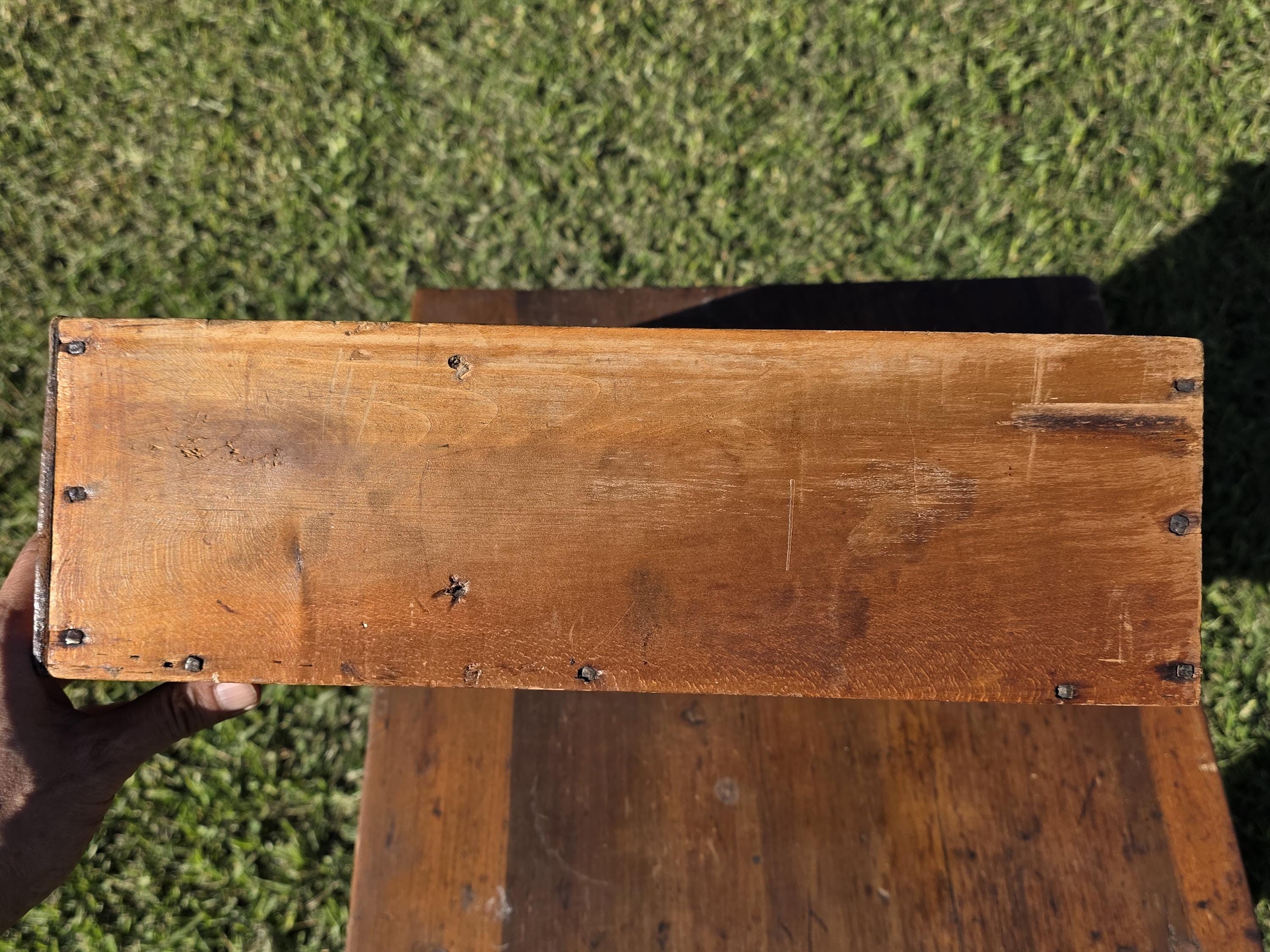 Antique New England Cherry One-Drawer Work Table c.1820s Original Mushroom Knob