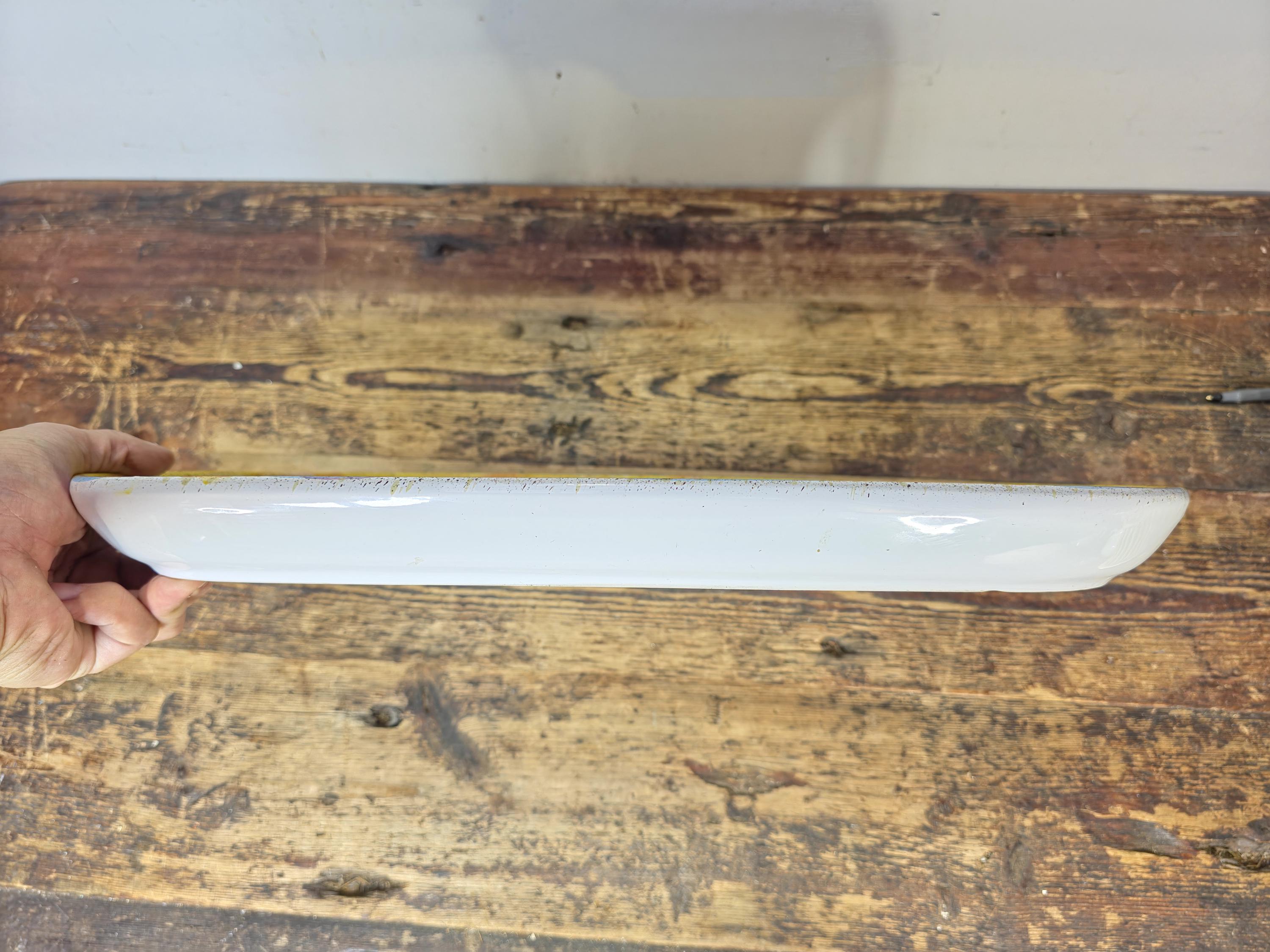 Vintage Italian Hand-Painted Pottery Tray – Fruits & Bottle Design