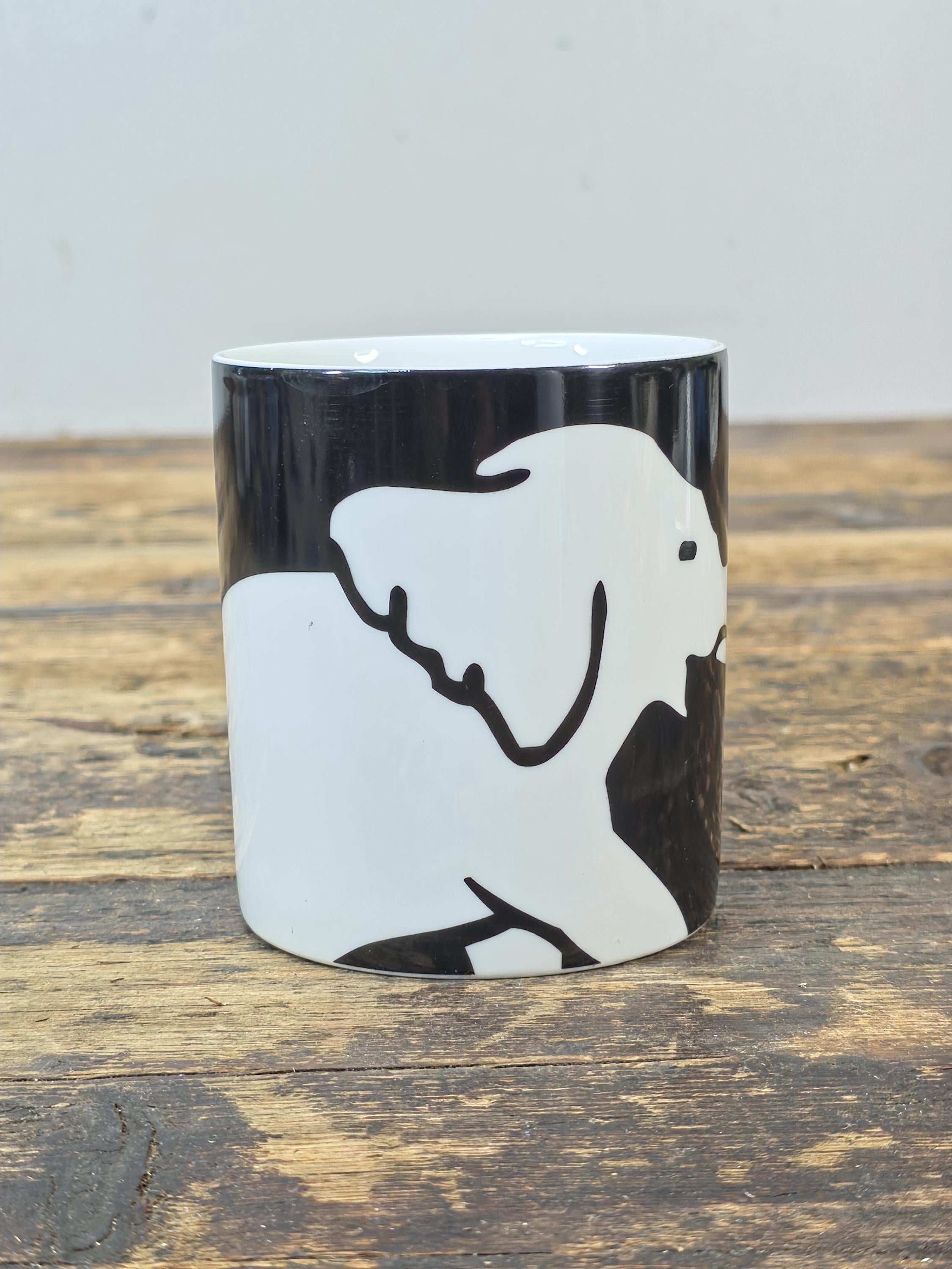 Grand Hotel by Andrew Martin – Black & White Elephant Coffee Mug