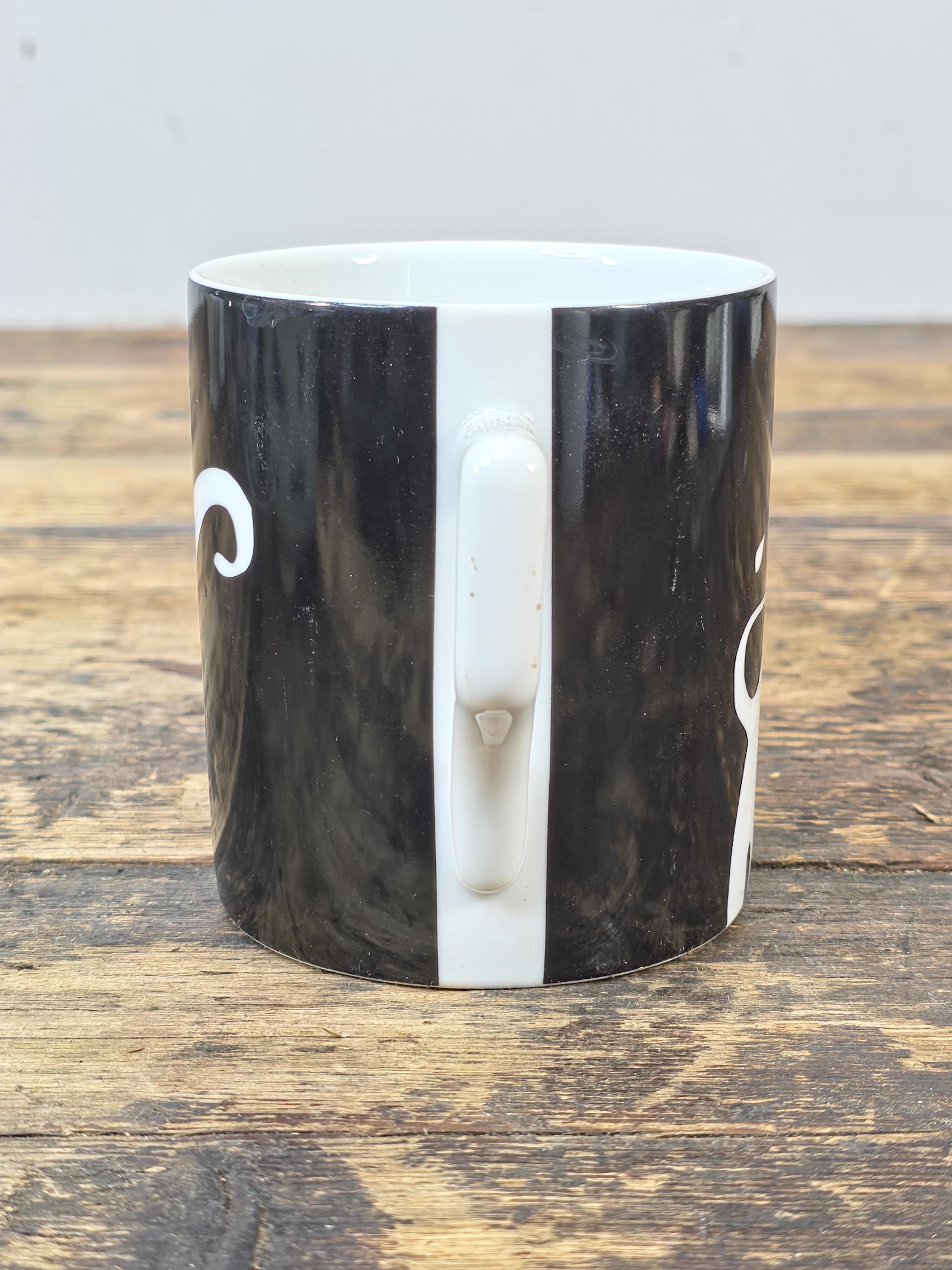 Grand Hotel by Andrew Martin – Black & White Elephant Coffee Mug