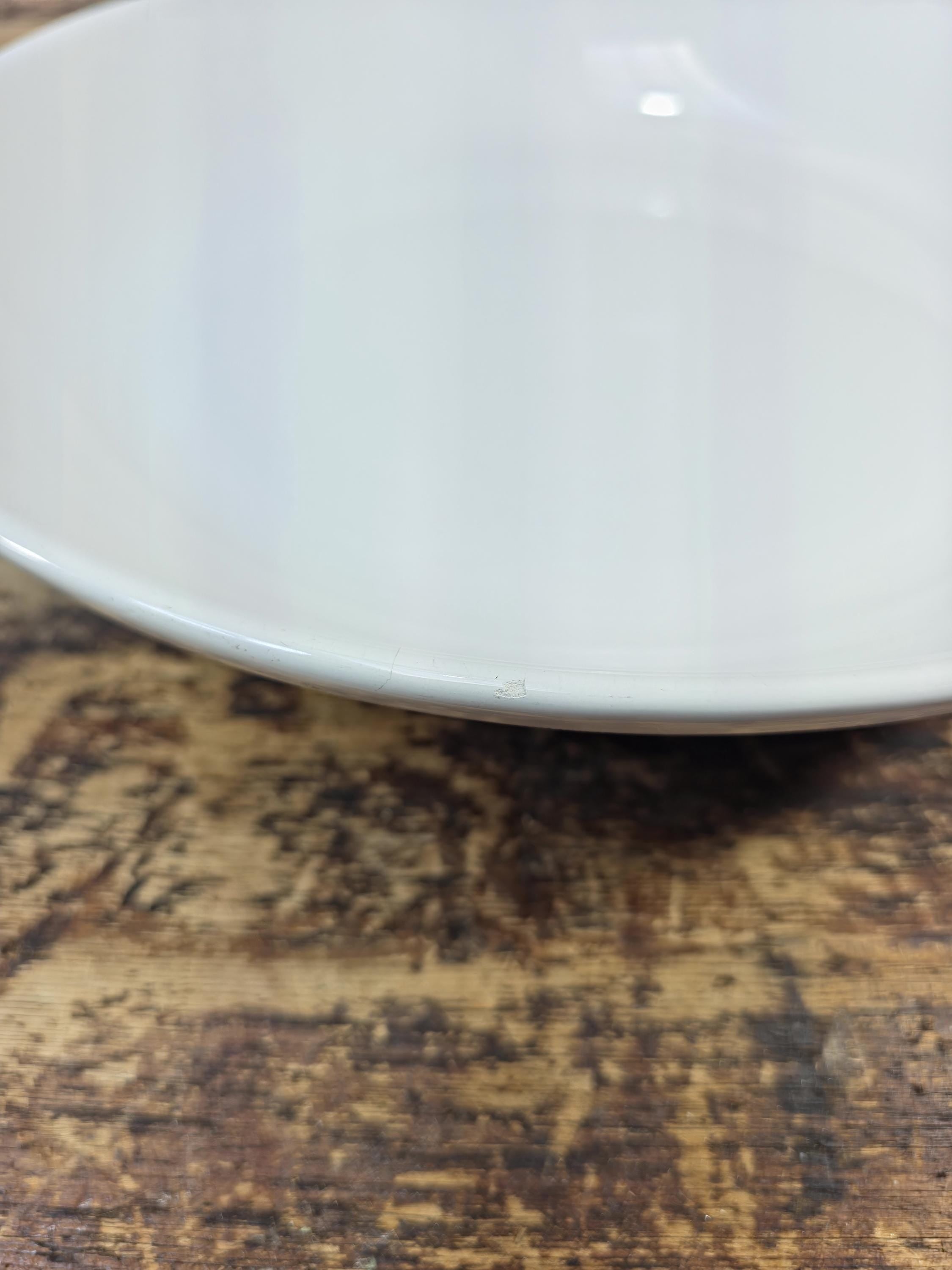 Vintage Ceramica ARM White Serving Bowl — Made in Italy, circa 1960s–1970s