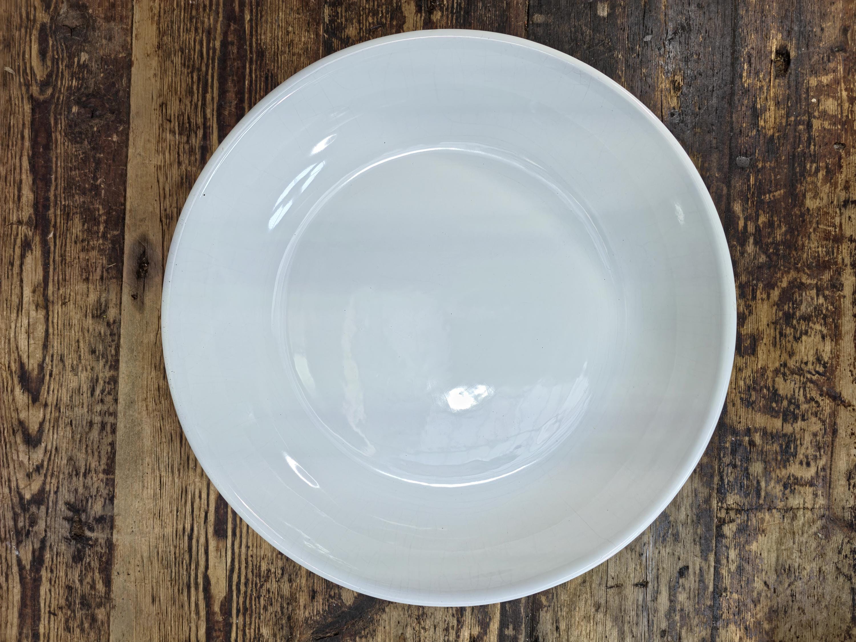 Vintage Ceramica ARM White Serving Bowl — Made in Italy, circa 1960s–1970s