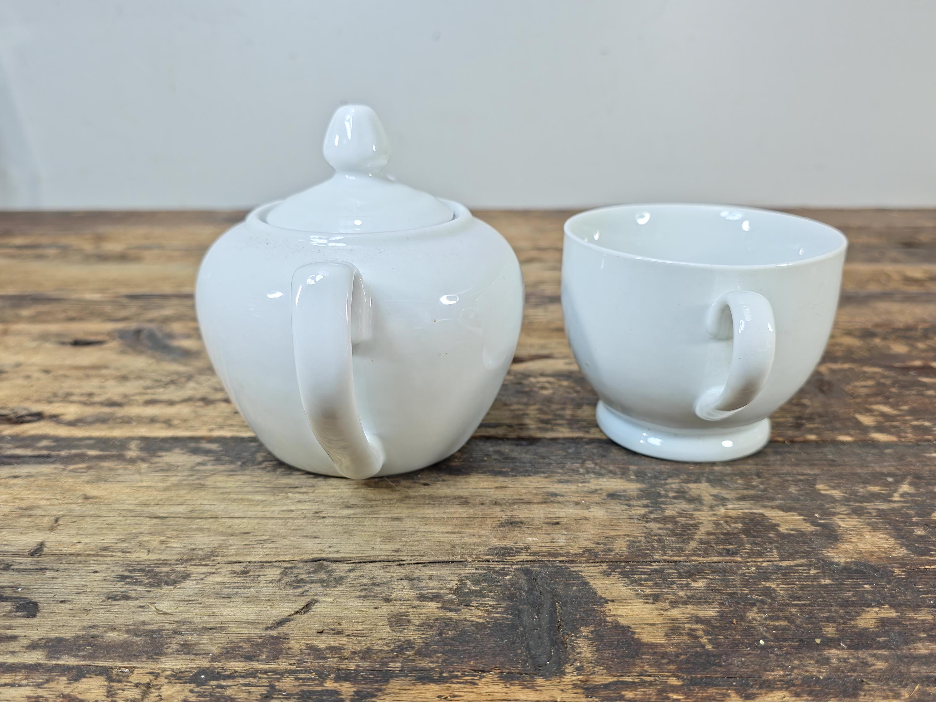 BIA Cordon Bleu White Porcelain Teapot and Cup Set (2-Piece)