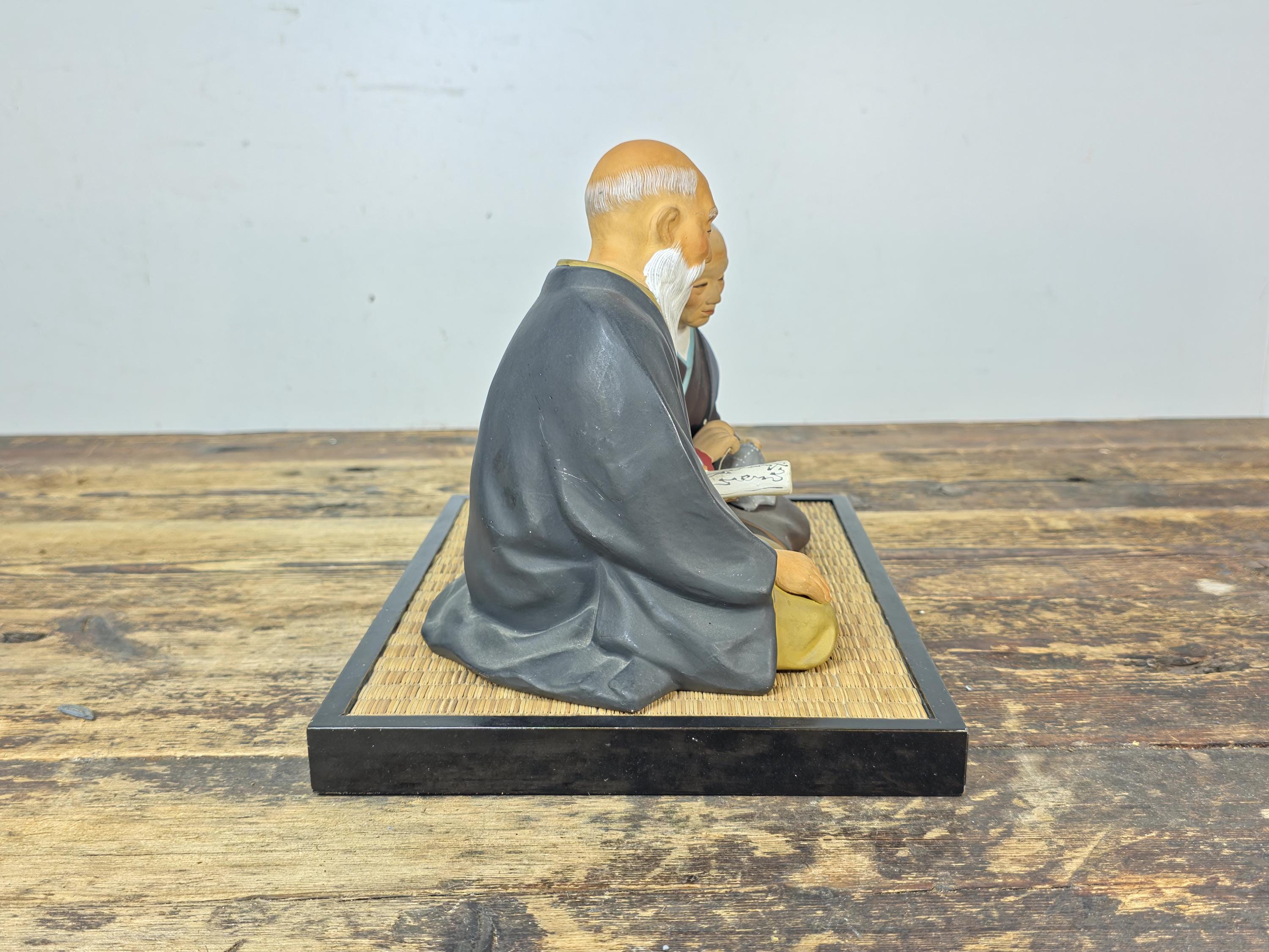 Hakata Urasaki Dolls – Elderly Couple Figurine (c.1950–55)