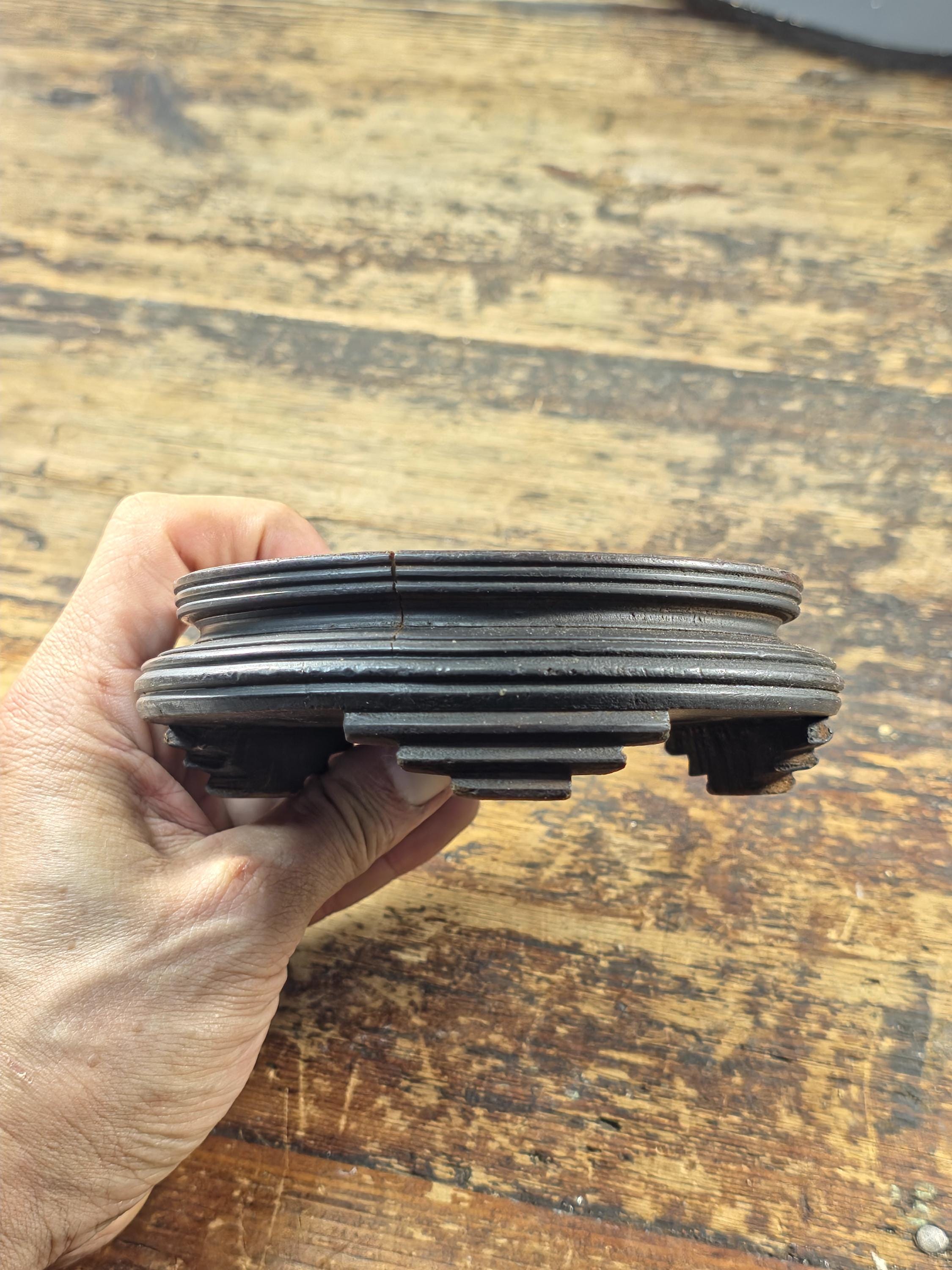 Small Asian Mixed Display Stands Set – Chinese & Japanese Wood Bases (3 pcs)