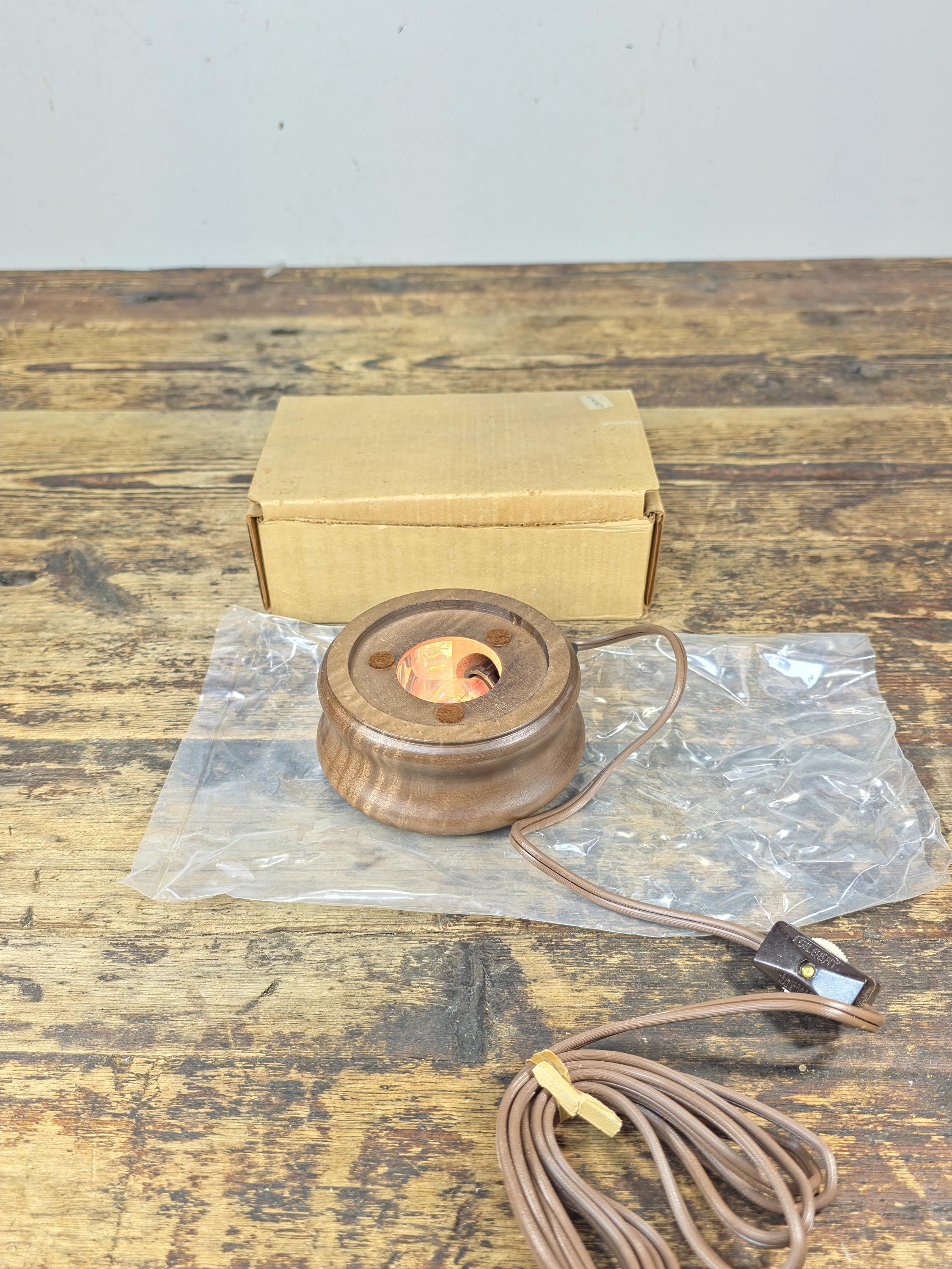 Vintage Wooden Display Light Stand by Analite Inc. “Show-Off Illuminator” USA