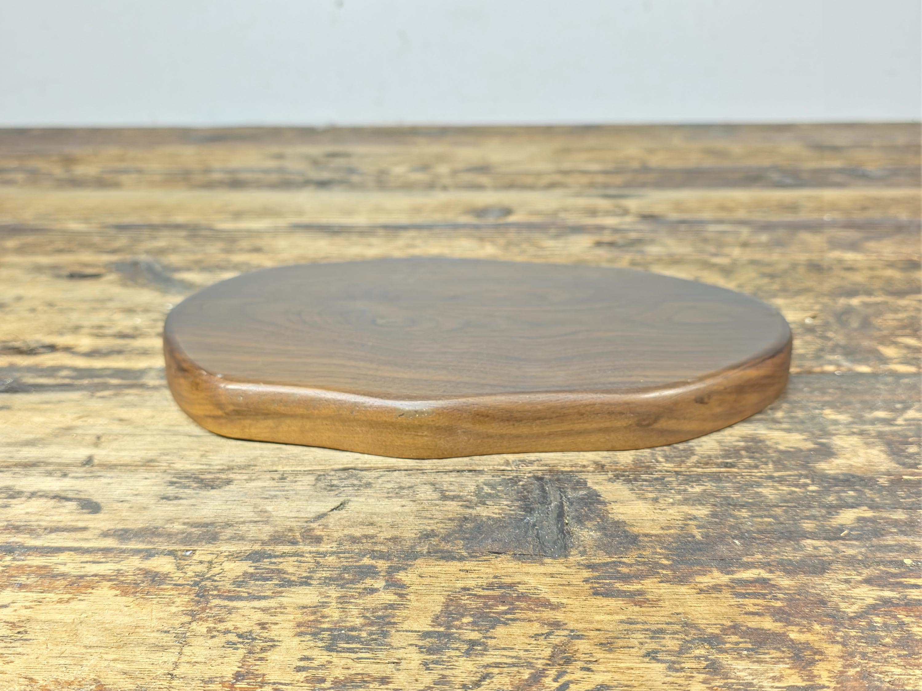 Vintage Wooden Display Stand / Base – Walnut Finish 9.5" x 6.5"