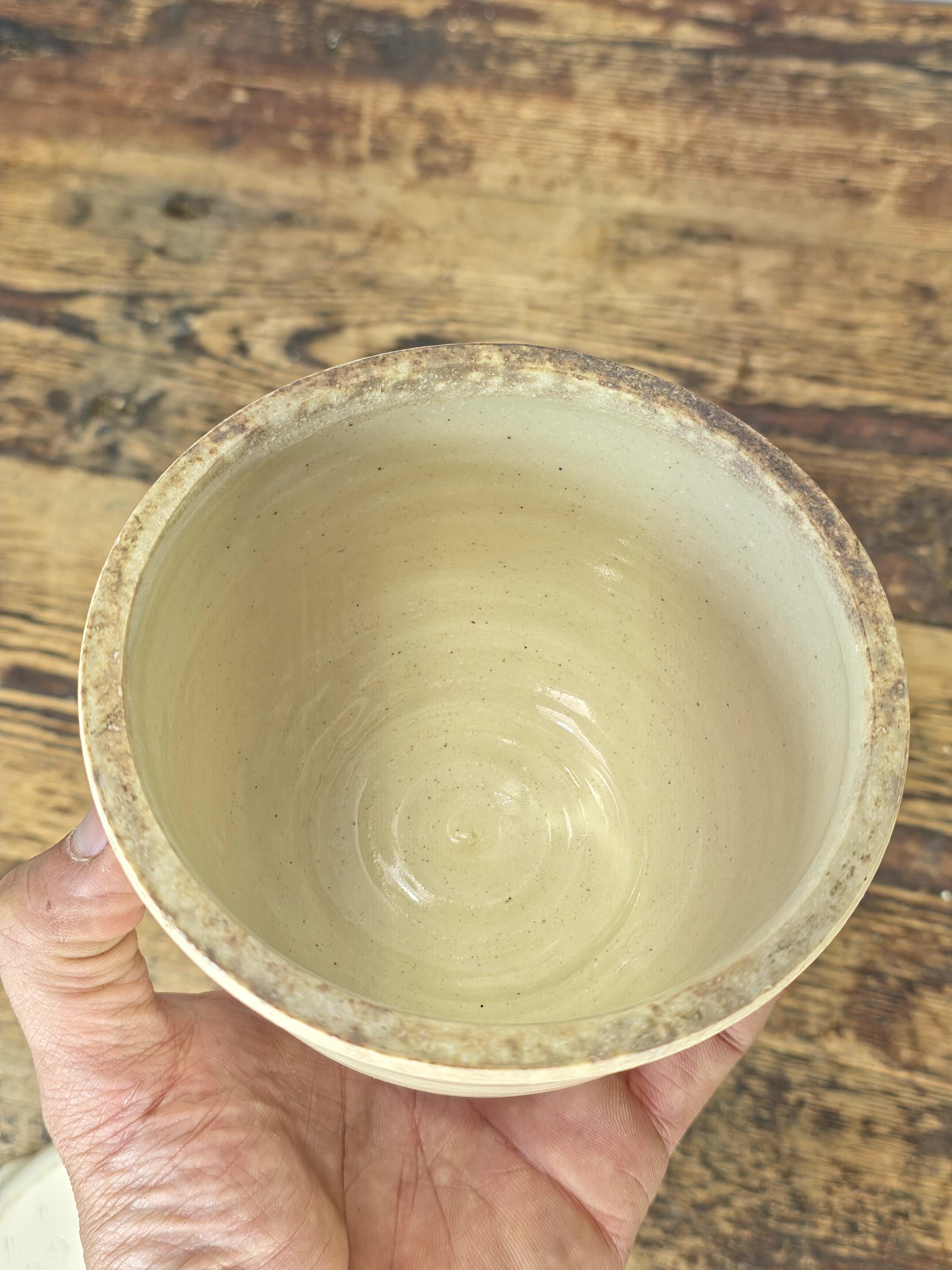 Handmade John Garrou Pottery Butter Dish Dome Old Fort NC Signed 1986