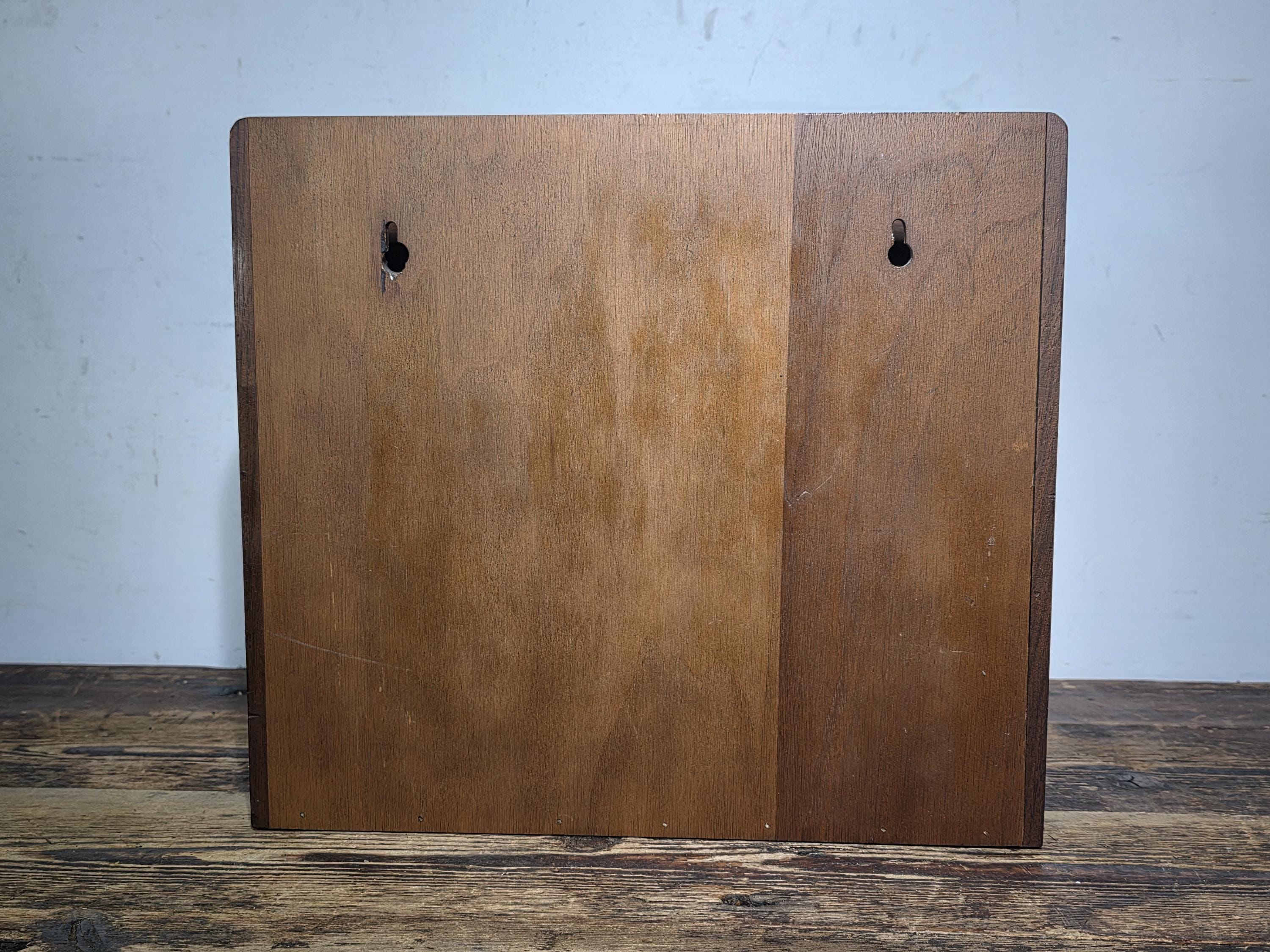 Mid-Century Modern Walnut Wall-Mounted Document Organizer