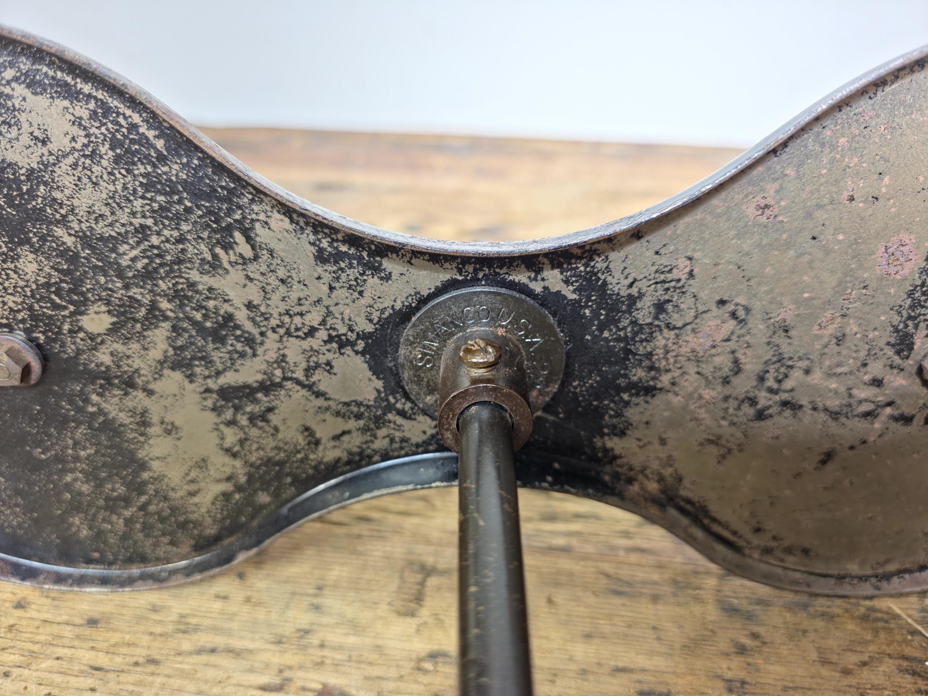 1930s Singer SIMANCO Cast Iron Butterfly Thread Stand USA Industrial Spool