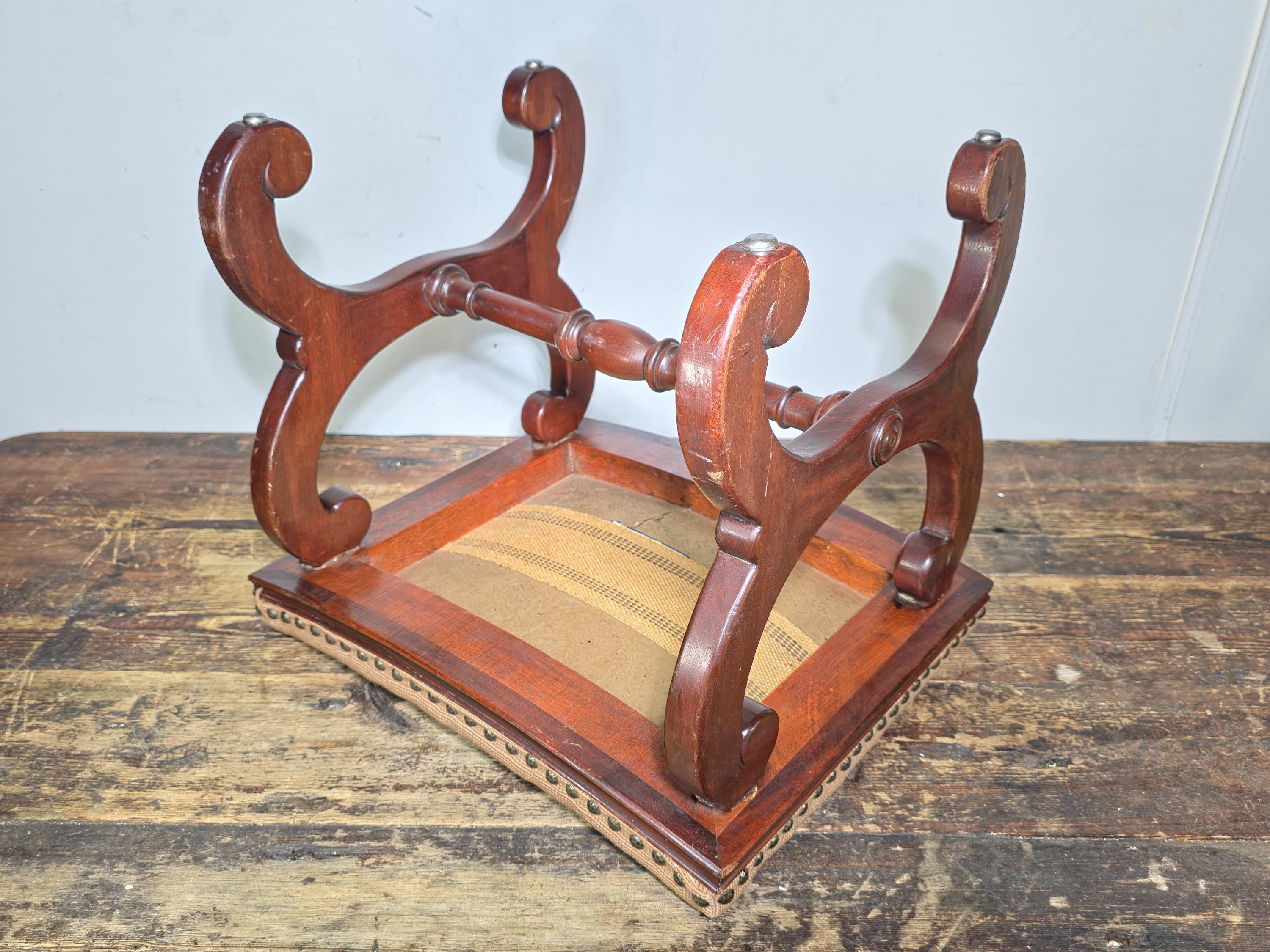 Rare 1930s Vander Ley Bros Needlepoint Stool | 300 Hall St. Grand Rapids Antique