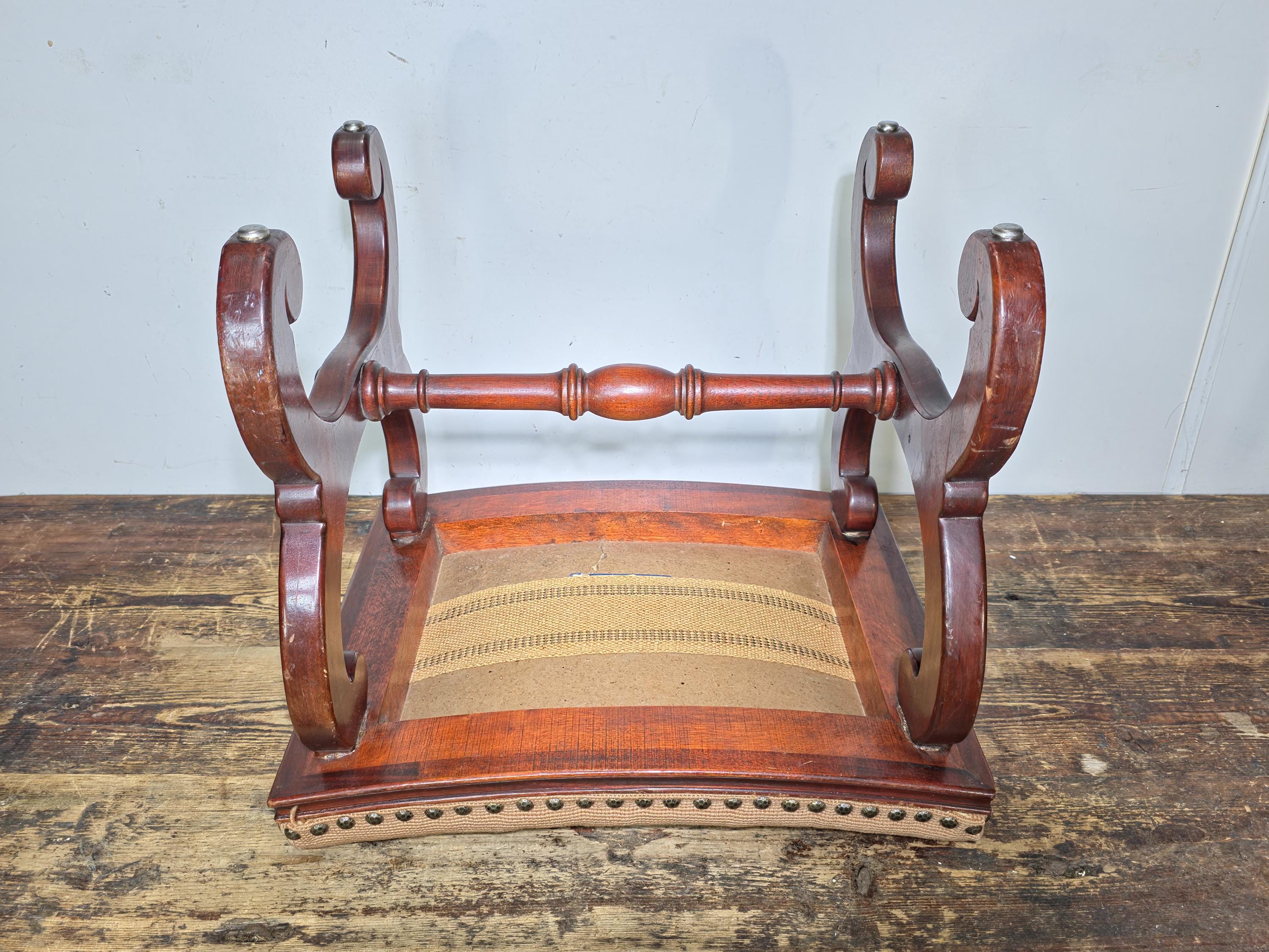 Rare 1930s Vander Ley Bros Needlepoint Stool | 300 Hall St. Grand Rapids Antique