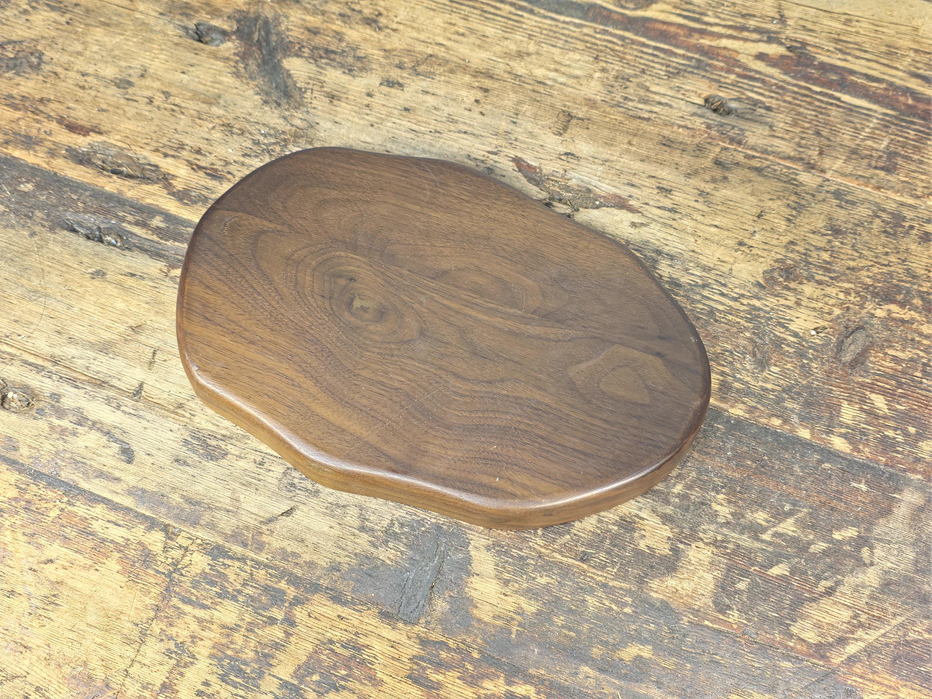 Vintage Wooden Display Stand / Base – Walnut Finish 9.5" x 6.5"