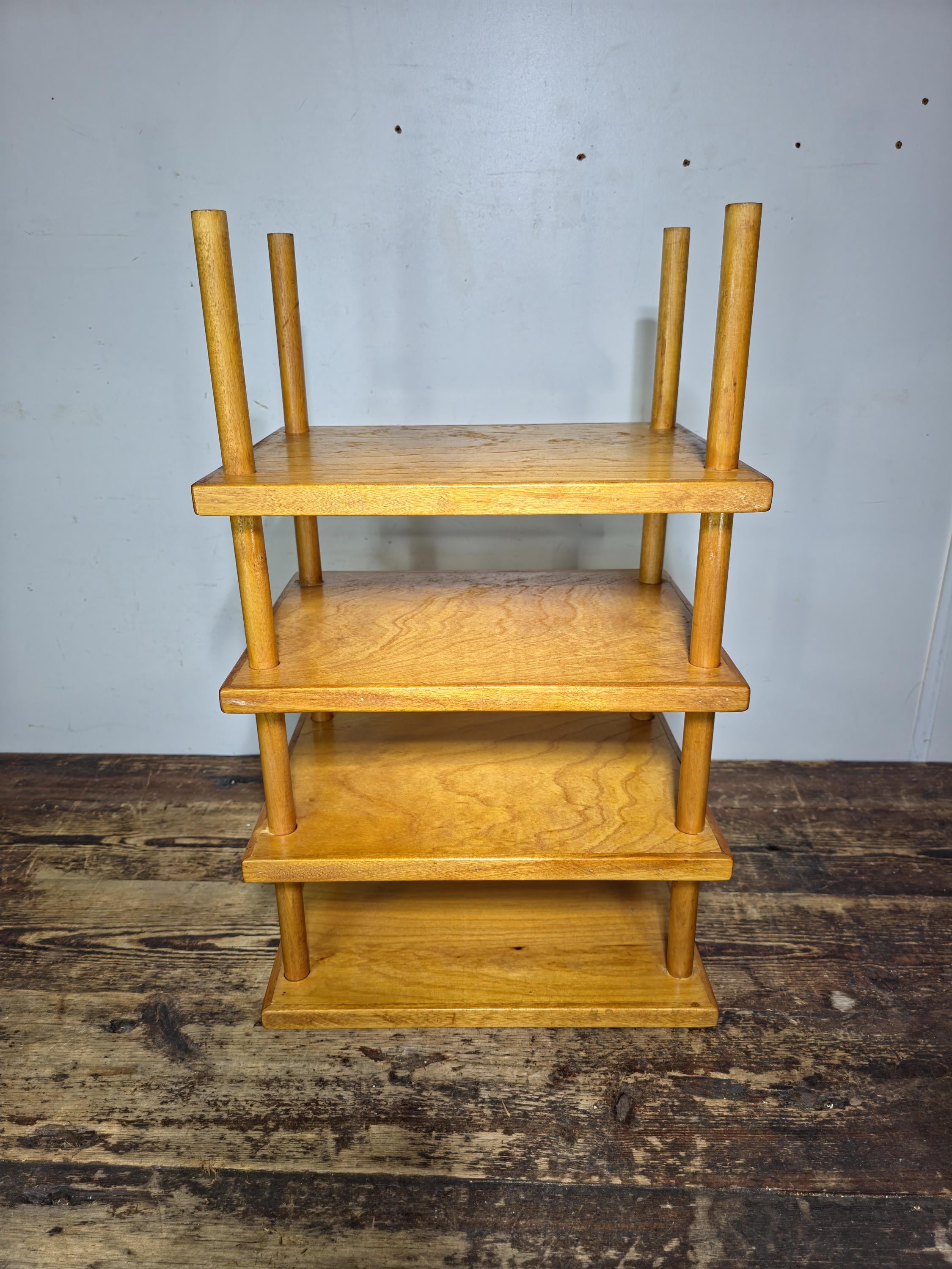 MCM Charming Wooden Toddler Shoe Rack / 4-Tier Utility Shelf
