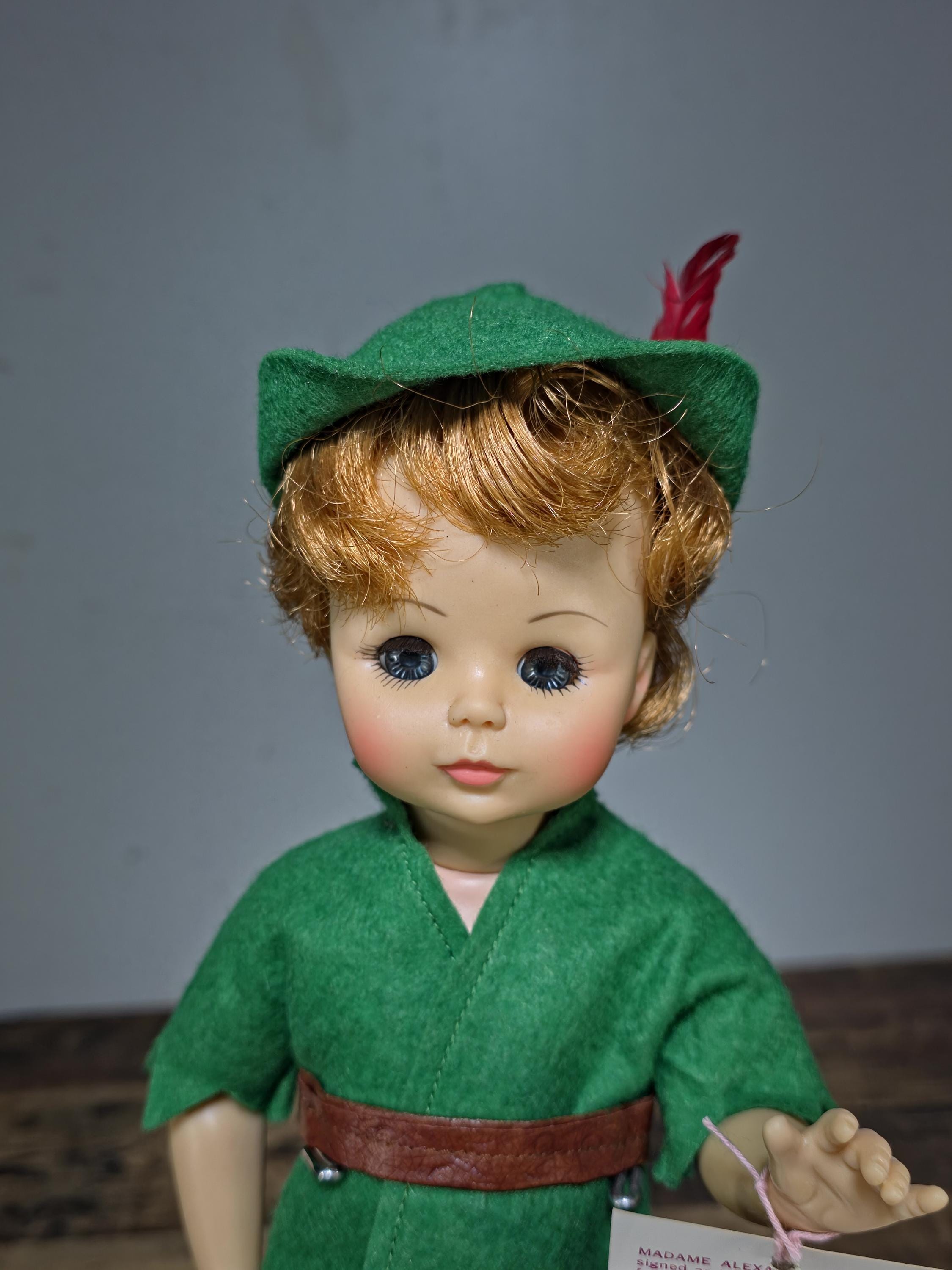 Vintage 1970s Madame Alexander Peter Pan Doll 14” w/ Box & Tag | Near Mint