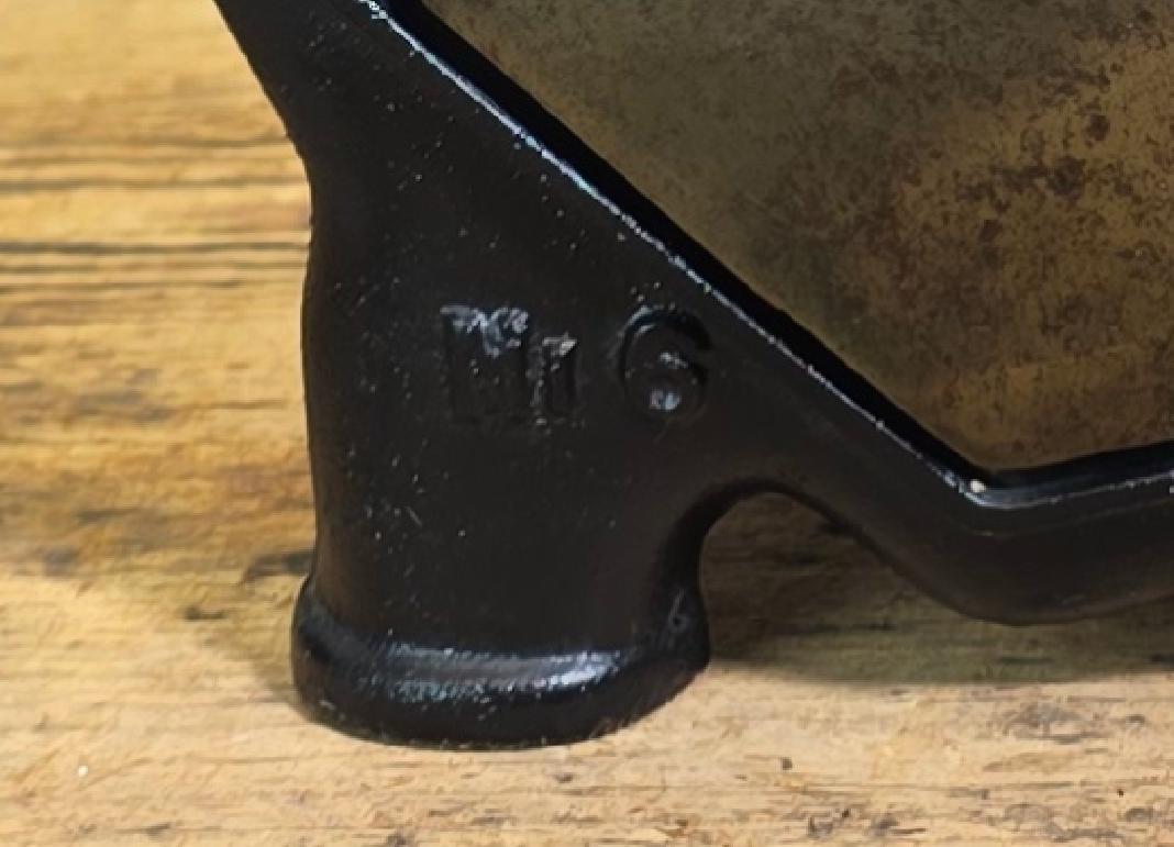 Rare Early VOSS No 6 Bread Slicer Restored Cast Iron Antique Wood Denmark Cutter